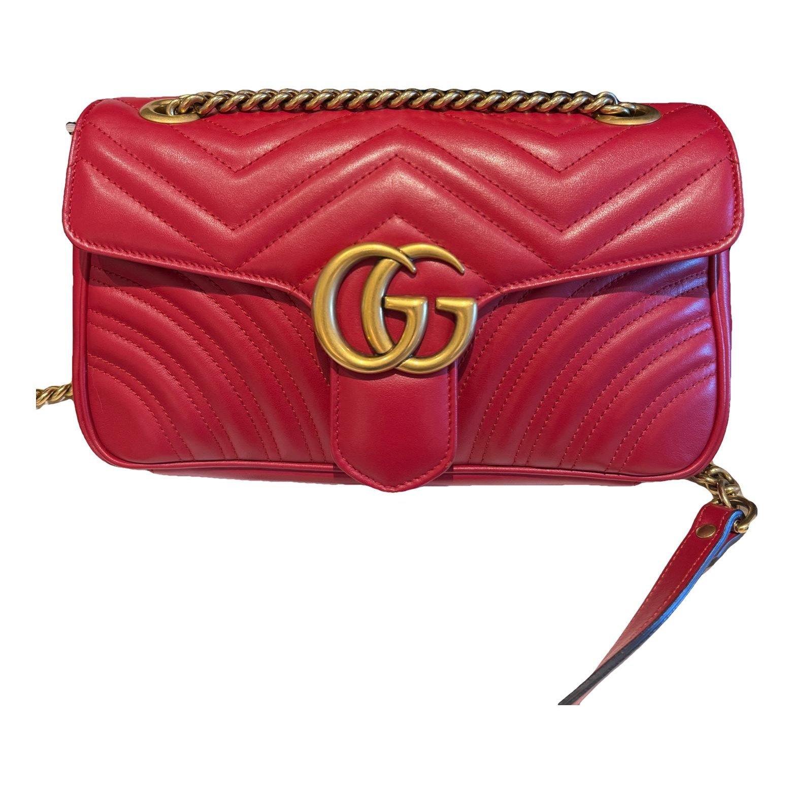 GG Marmont Flap leather crossbody bag