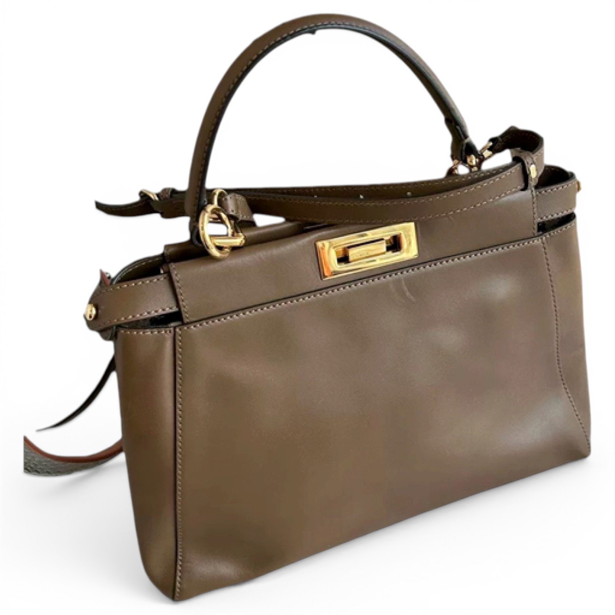 Peekaboo leather handbag