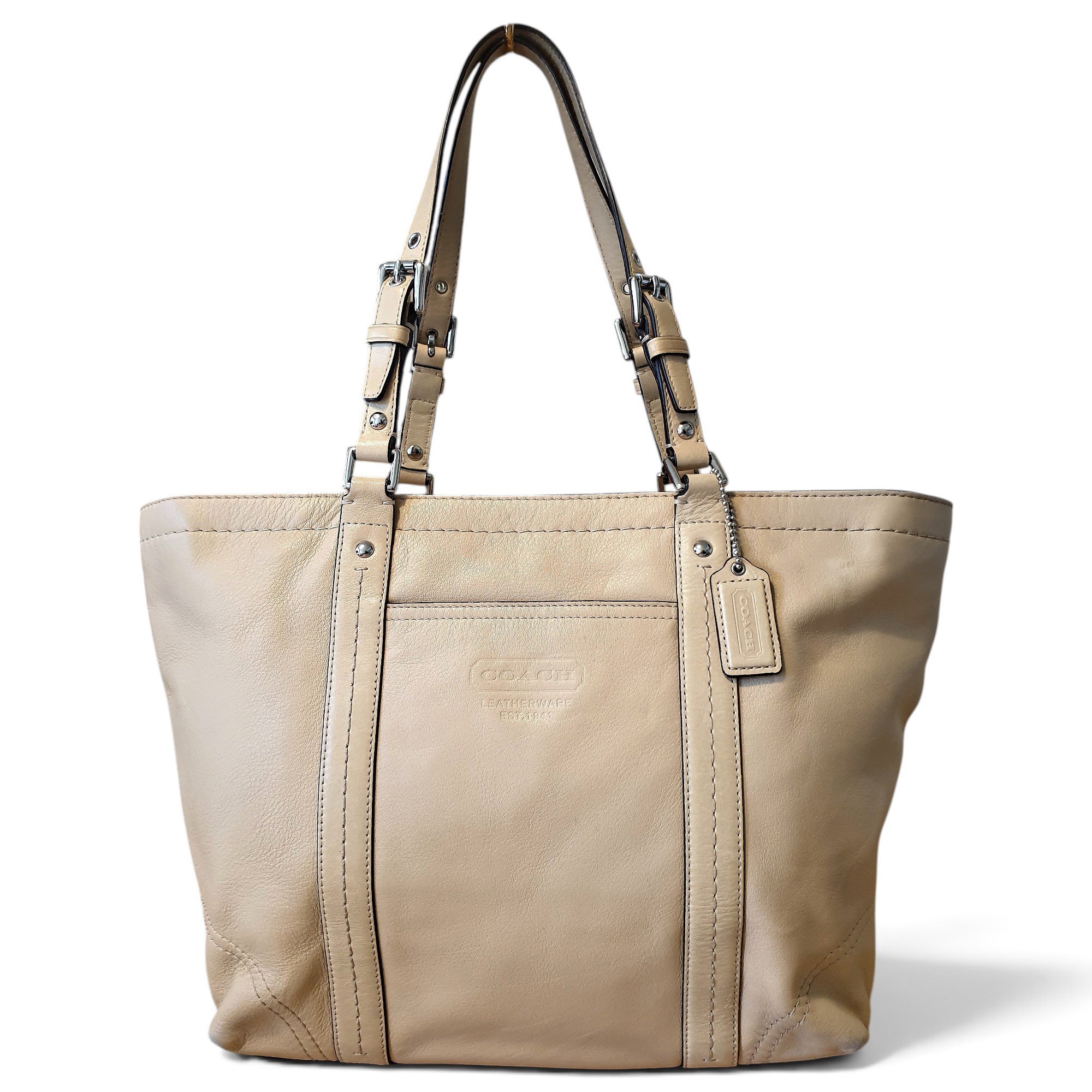 Leather tote