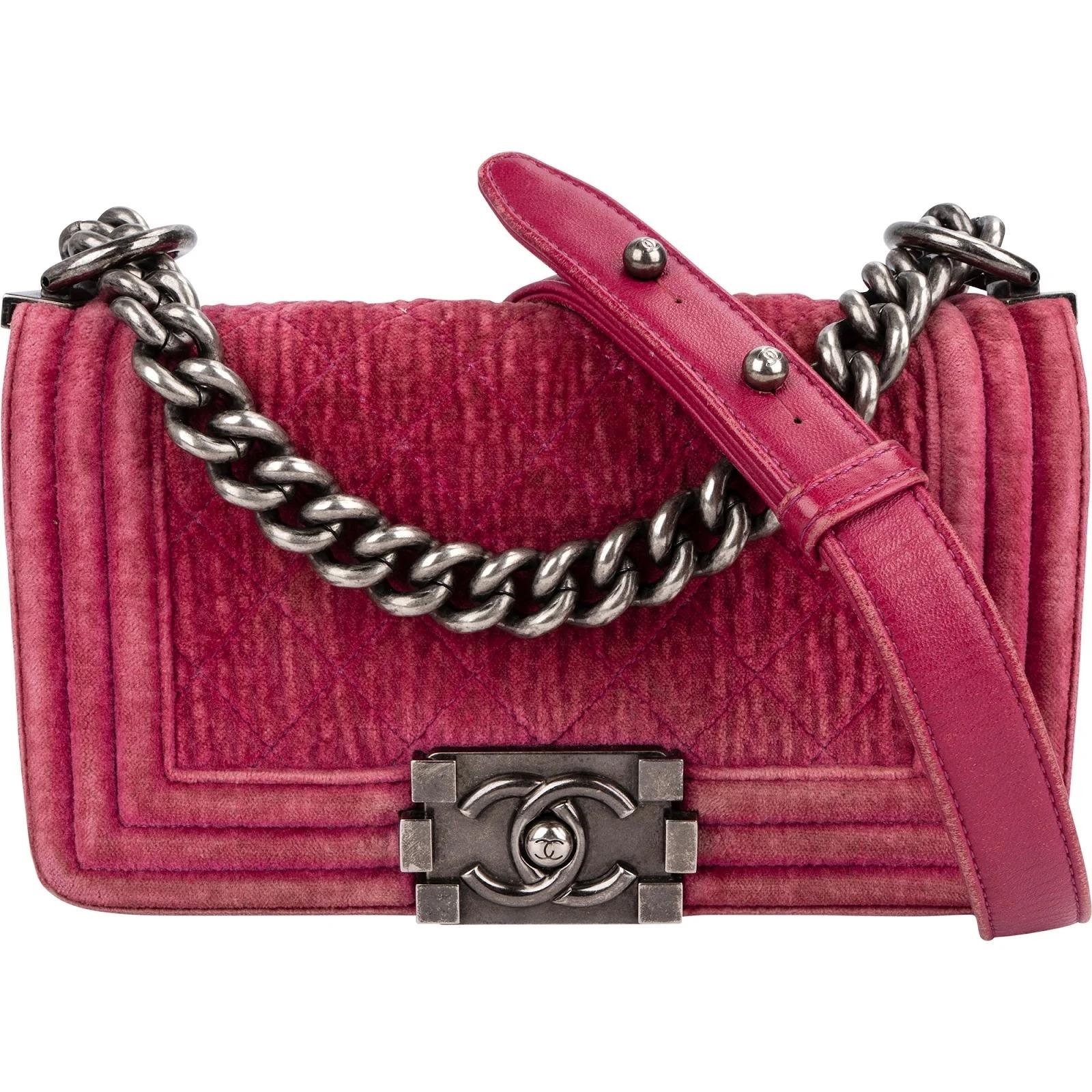 Boy velvet crossbody bag
