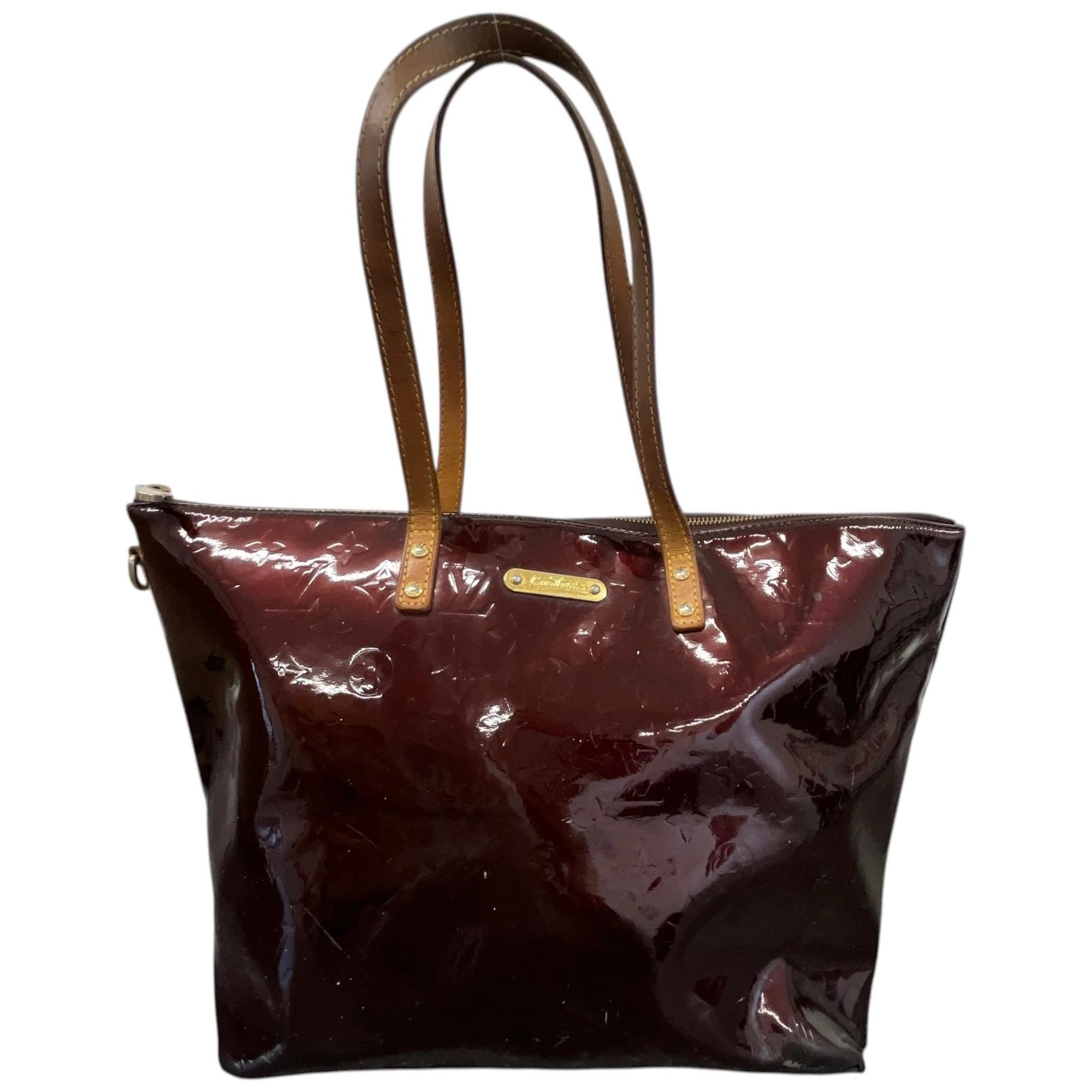 Bellevue patent leather handbag