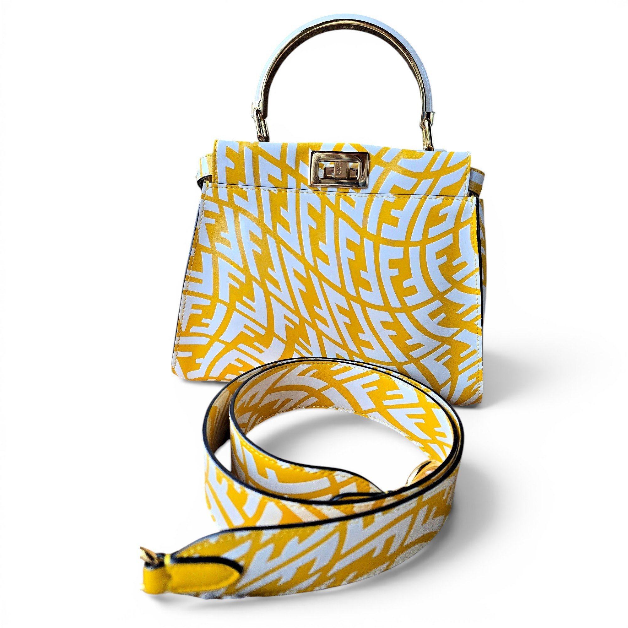 Peekaboo leather handbag