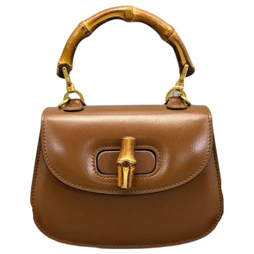 Diana Bamboo leather handbag