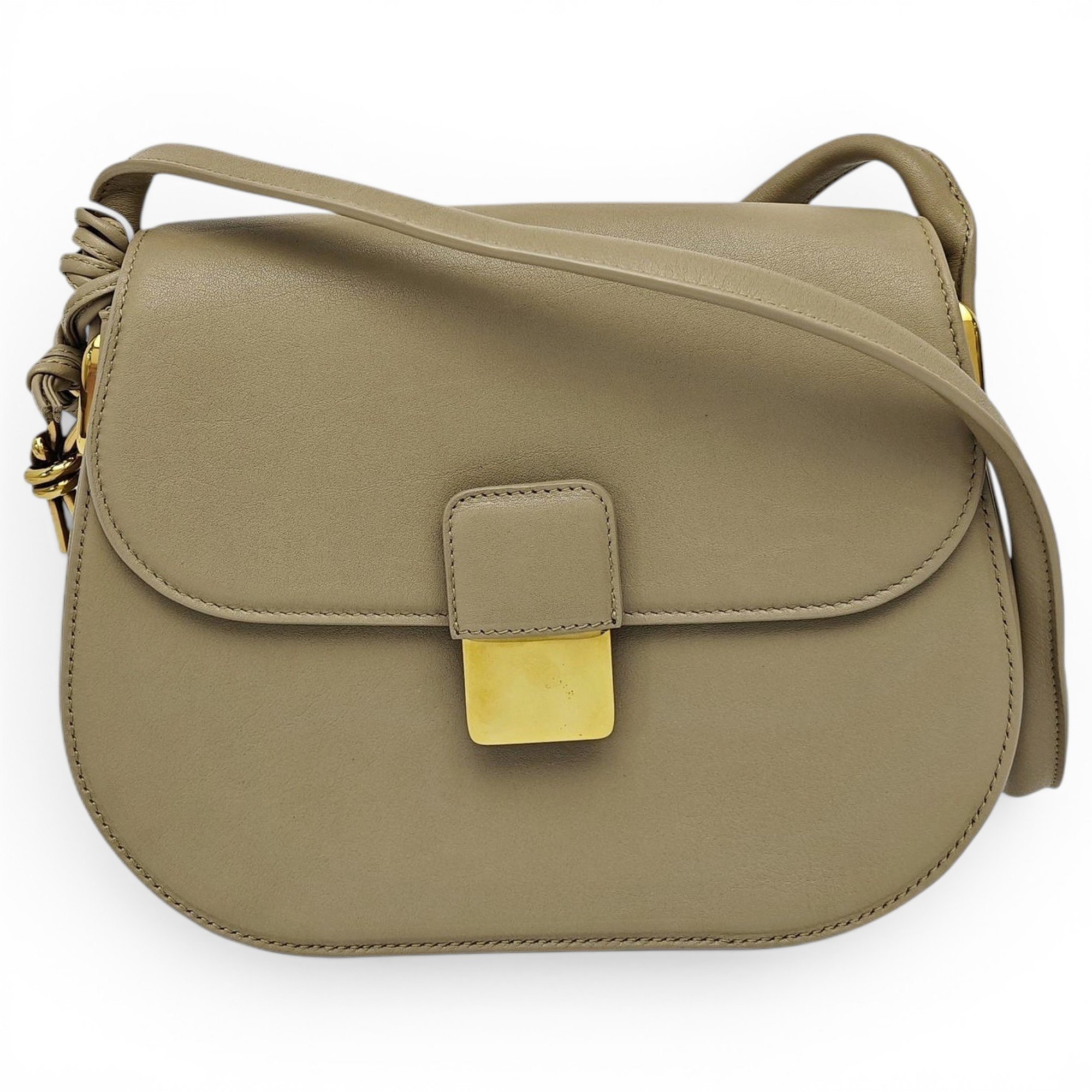 BV Angle leather crossbody bag