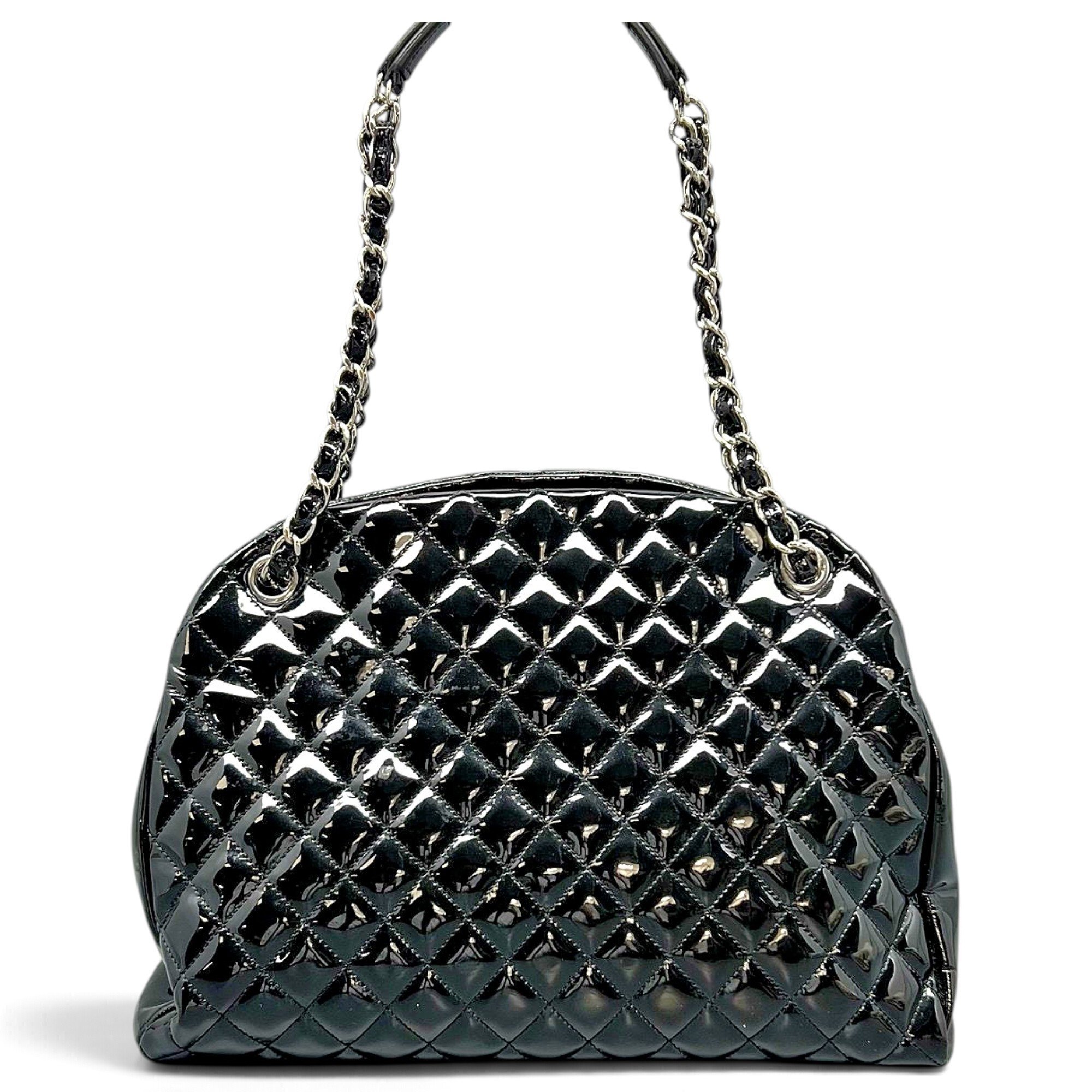 Patent leather bowling bag