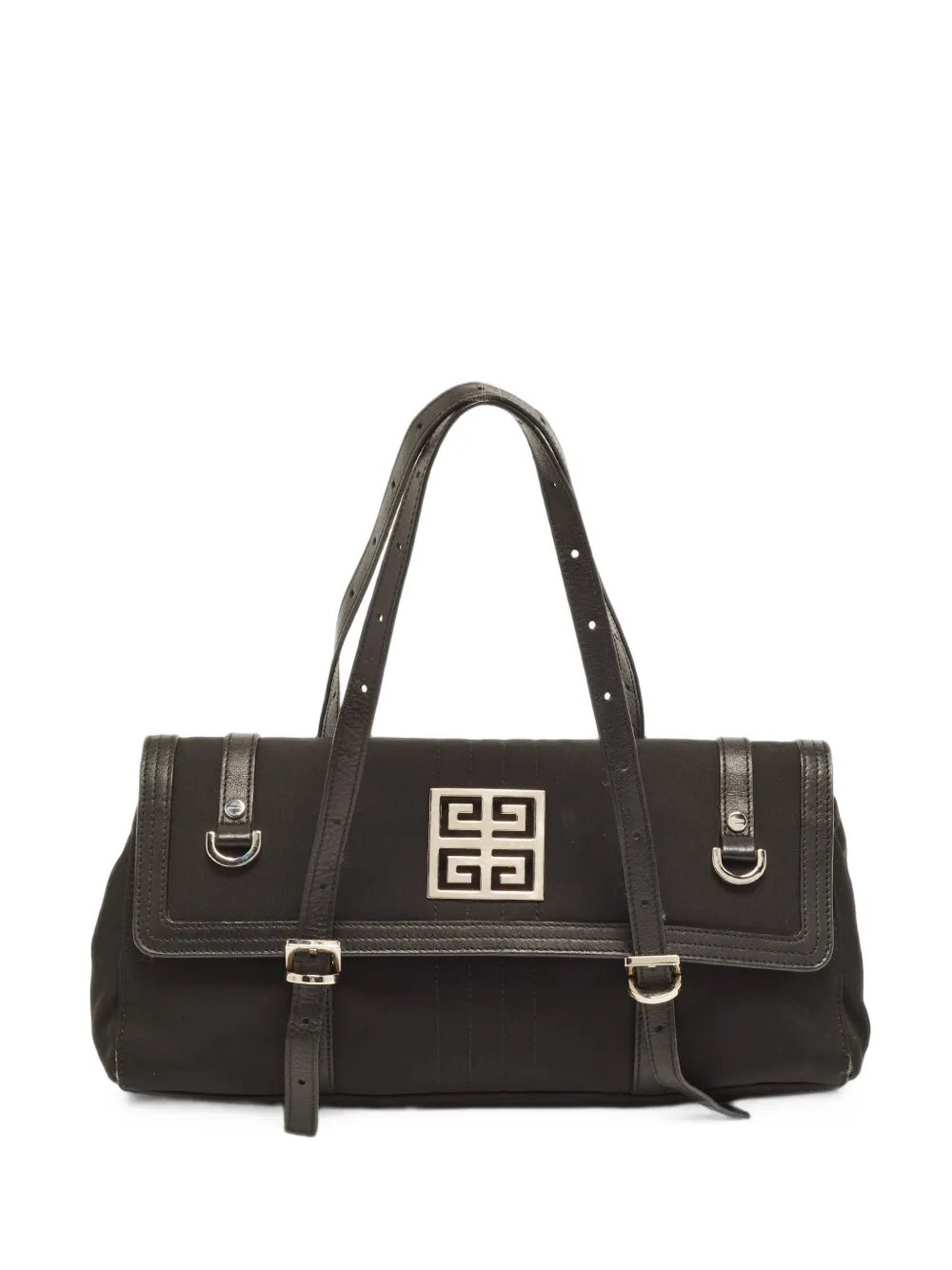 Greca leather shoulder bag