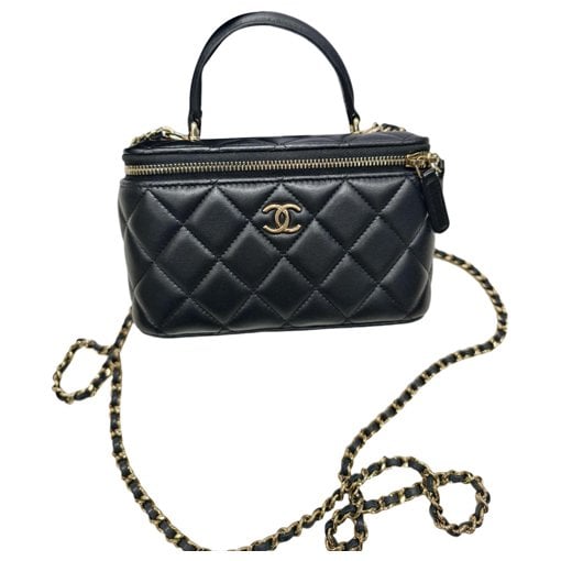 Trendy CC Vanity leather handbag