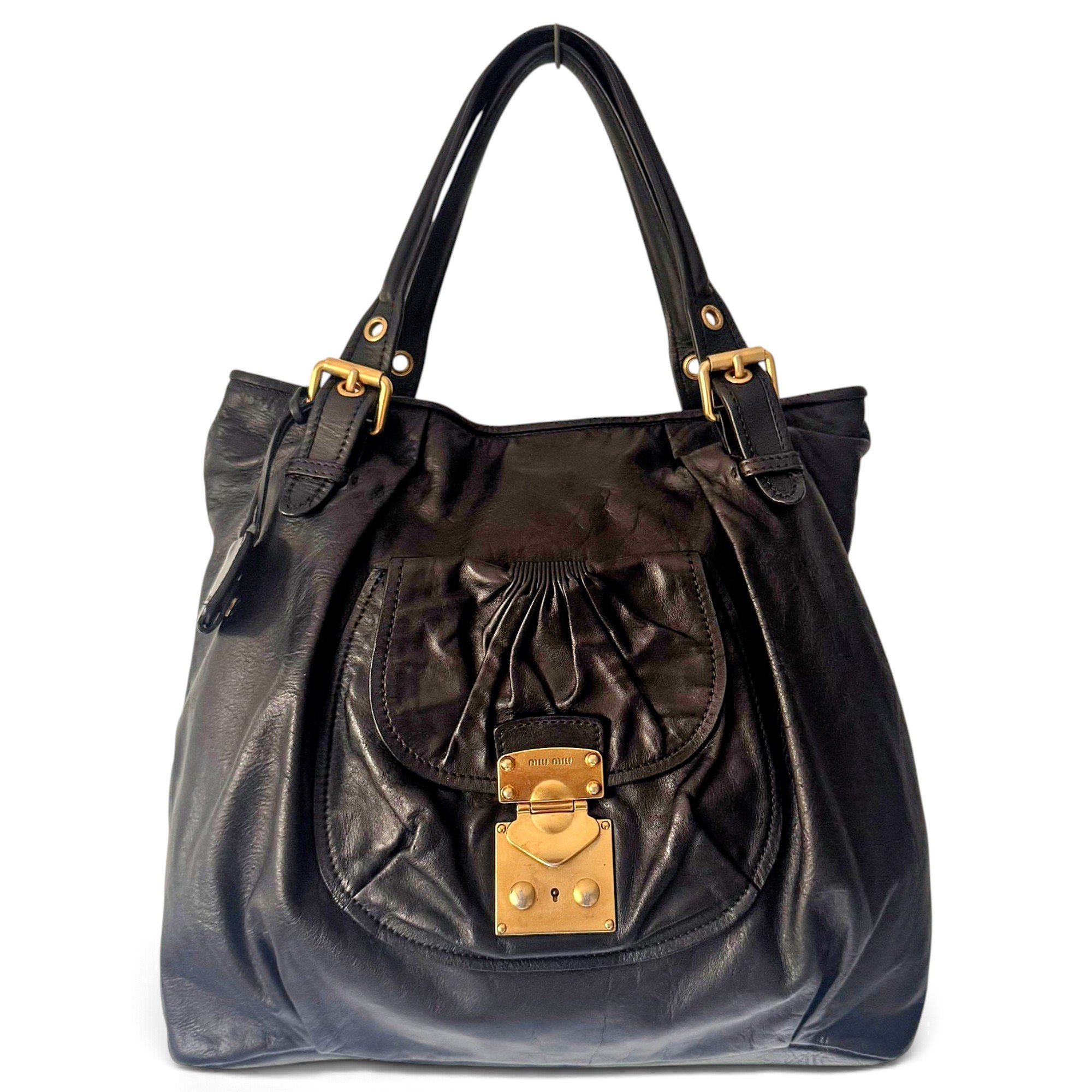 Leather tote
