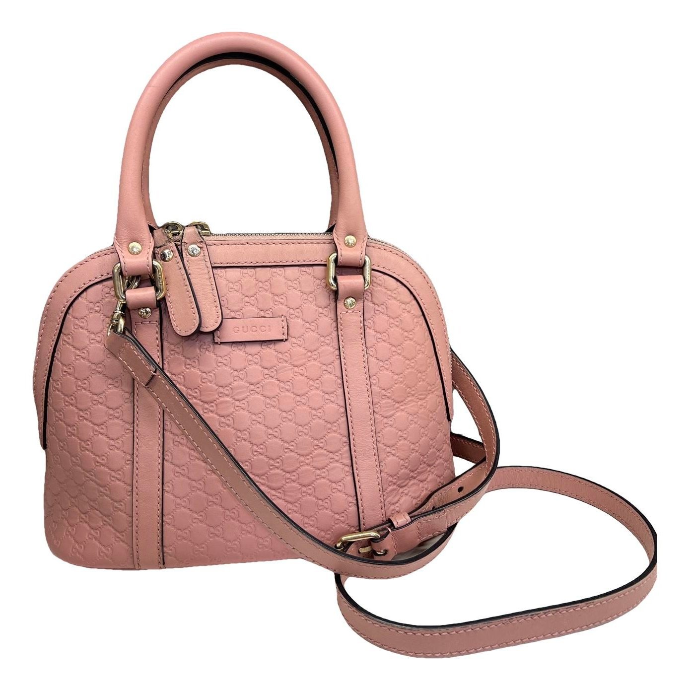 Dôme leather handbag