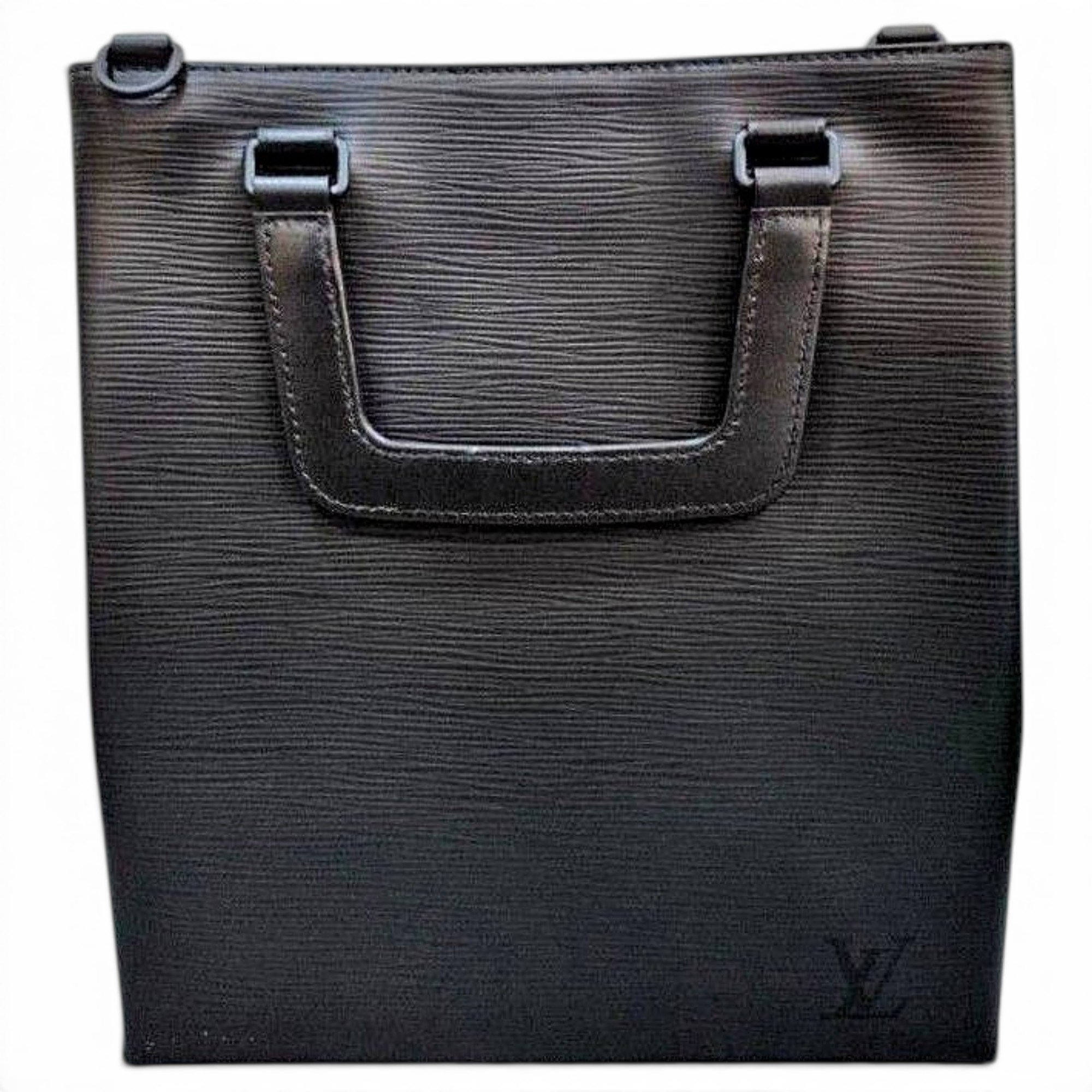 Plat leather tote