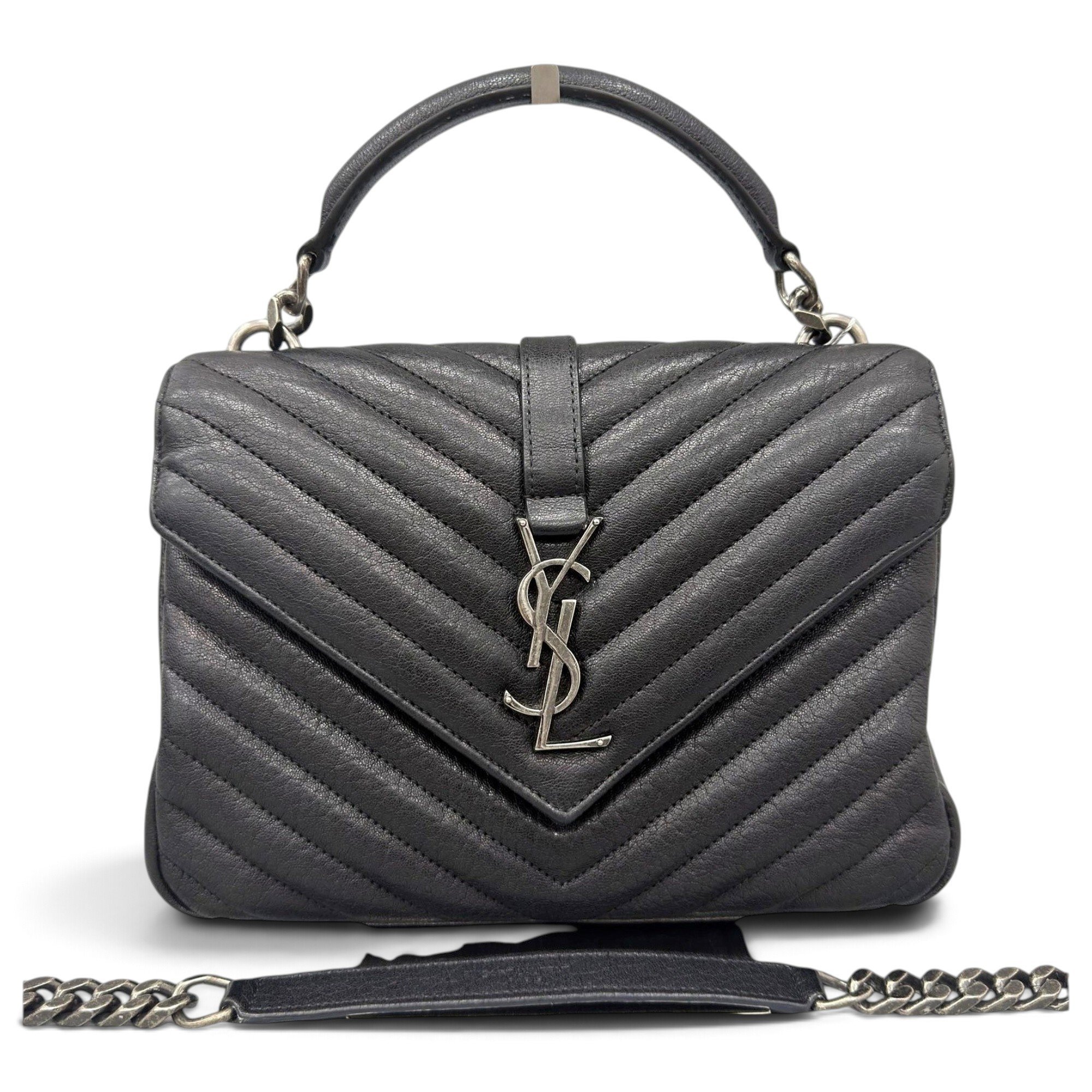 Collége monogramme leather handbag