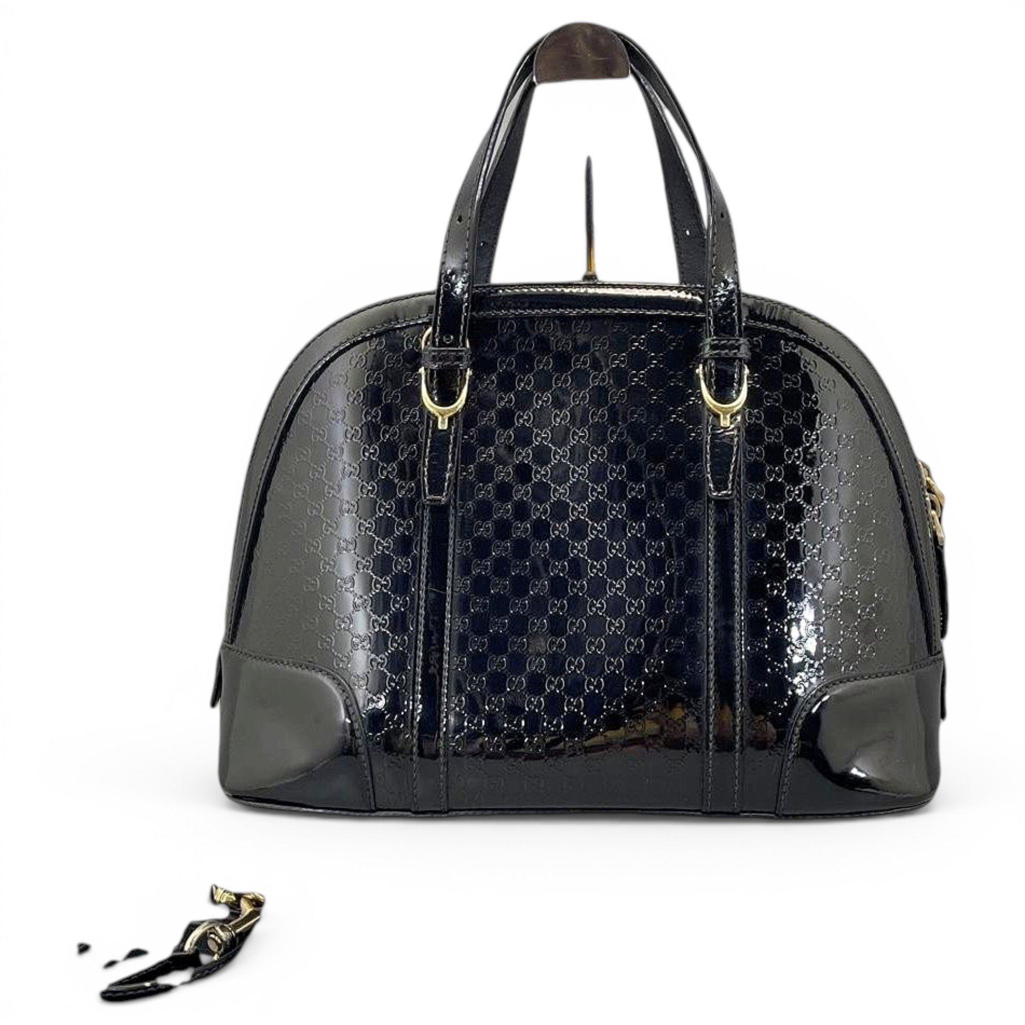 Dôme leather handbag