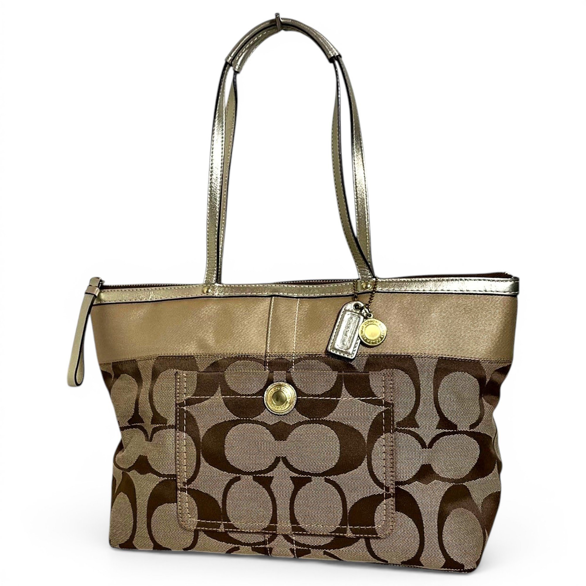 CITY ZIP TOTE cloth handbag