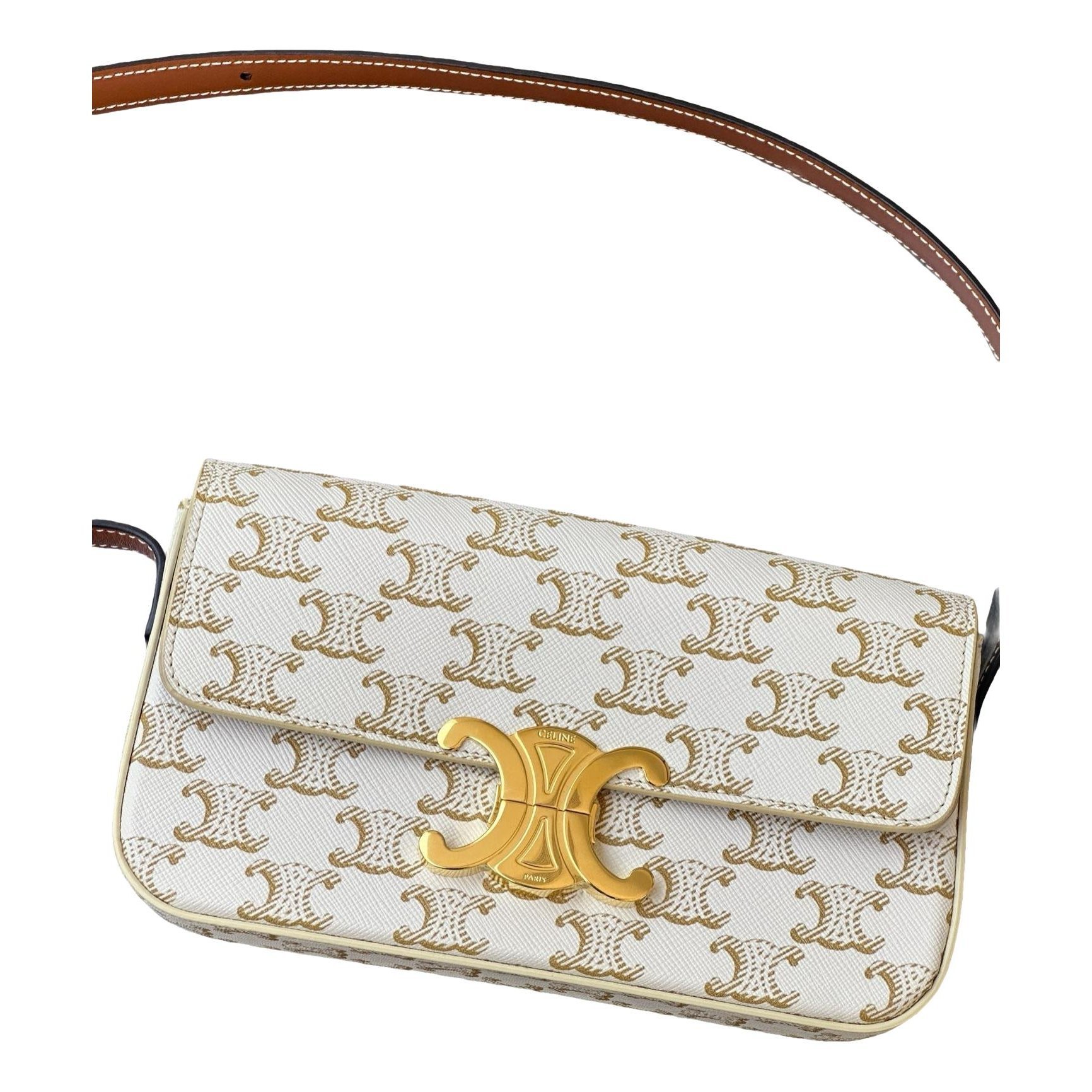 Triomphe leather crossbody bag