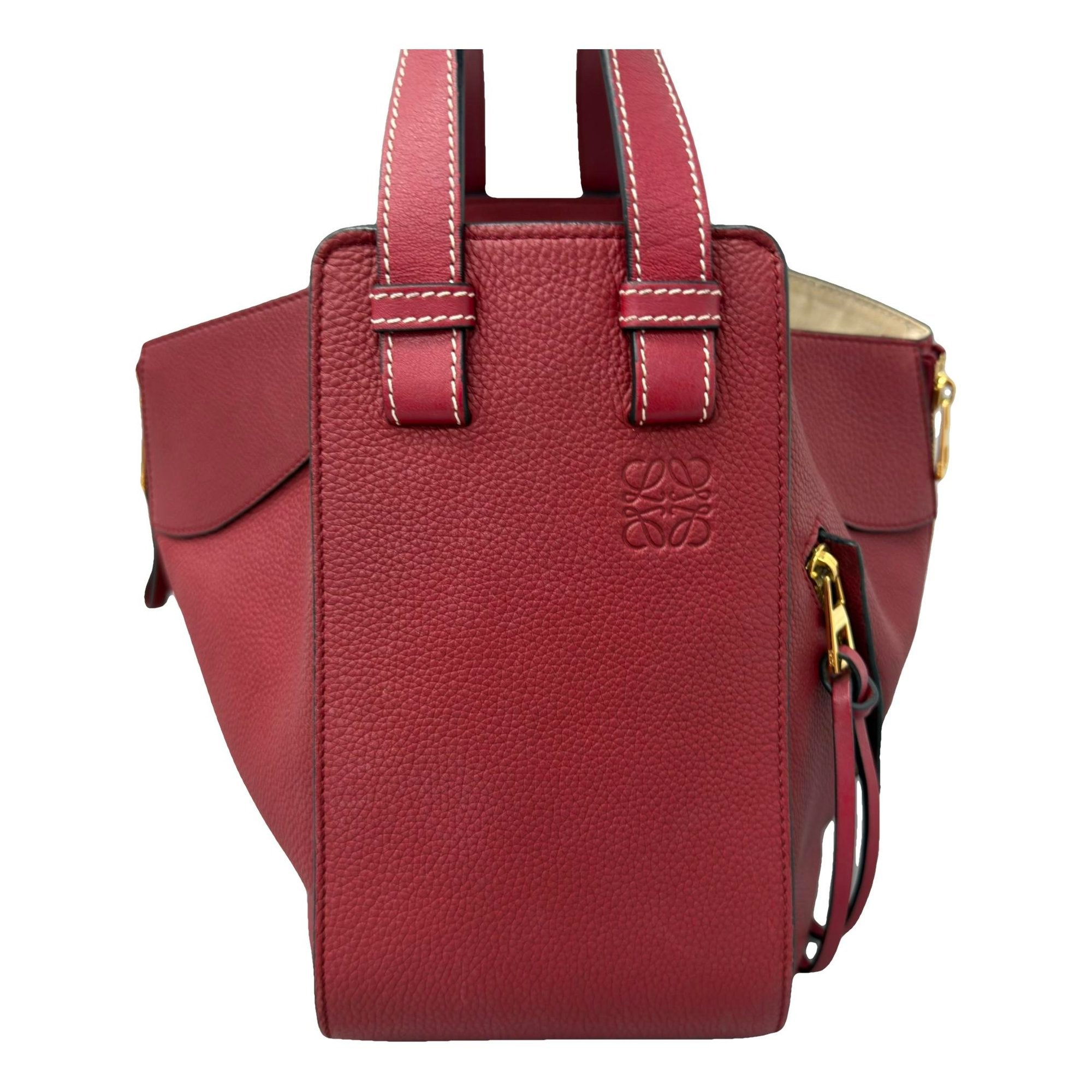 Hammock leather handbag