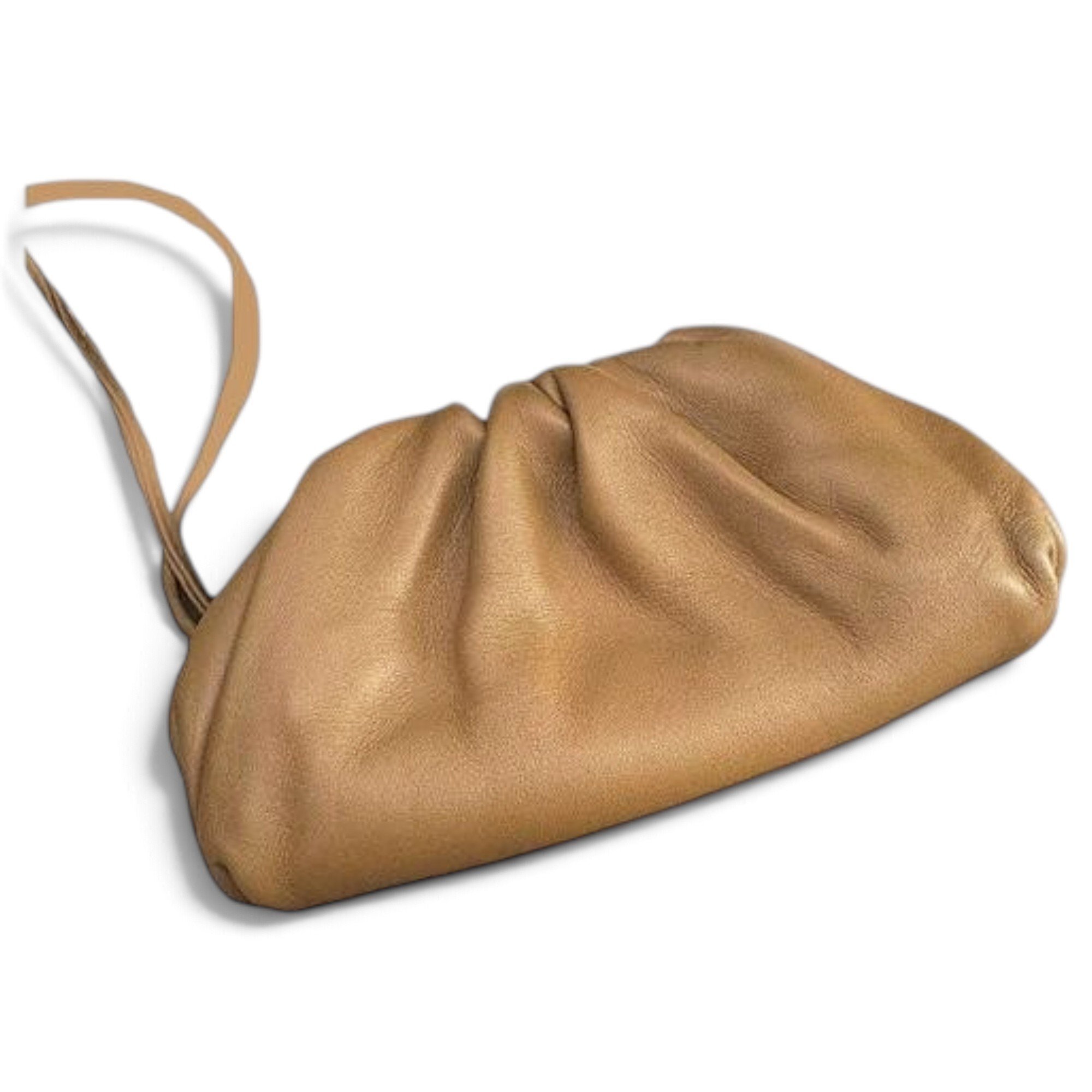 Pouch leather handbag