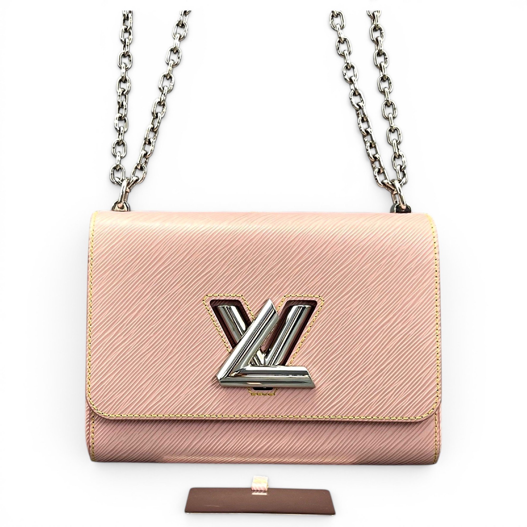 Twist leather handbag