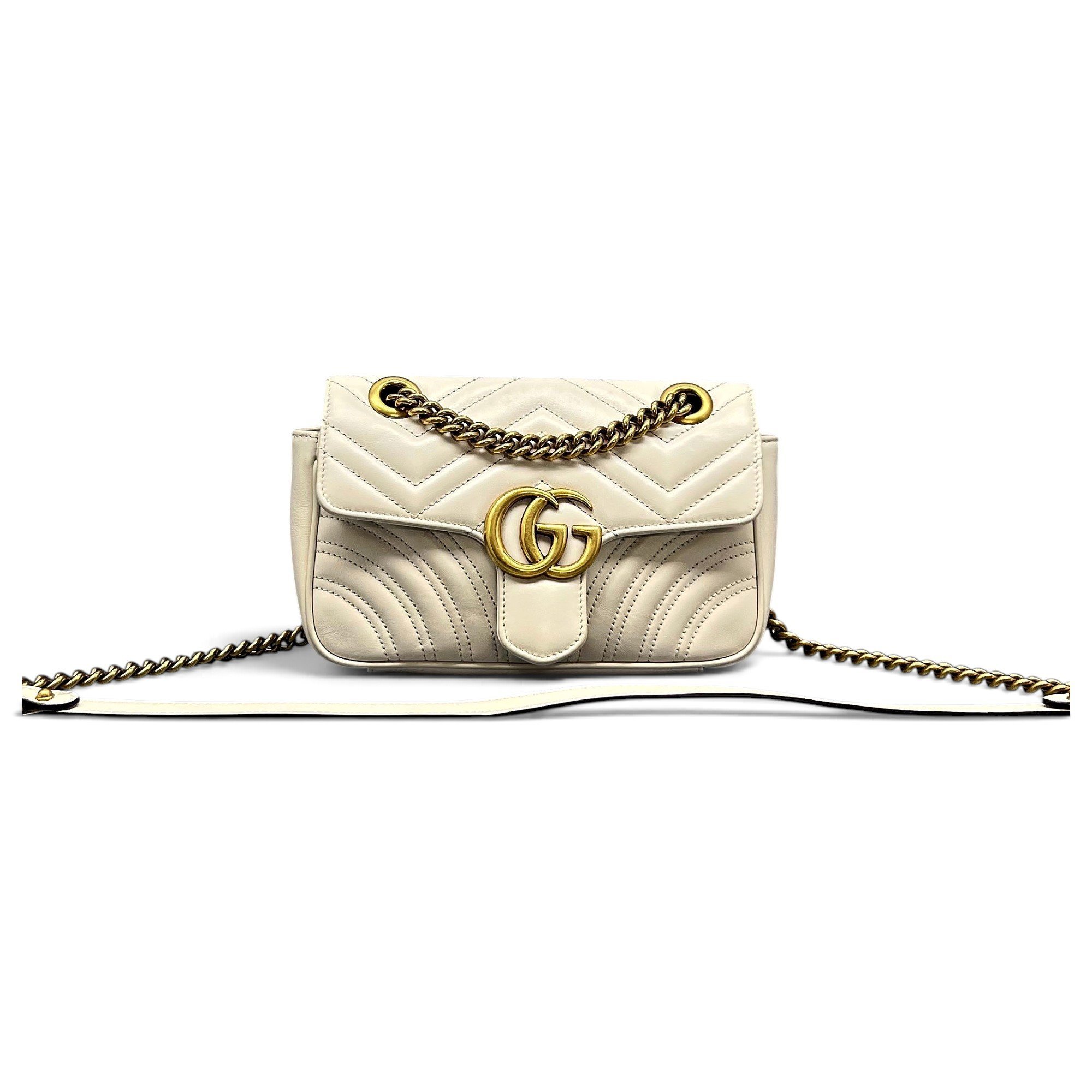 GG Marmont Flap leather crossbody bag