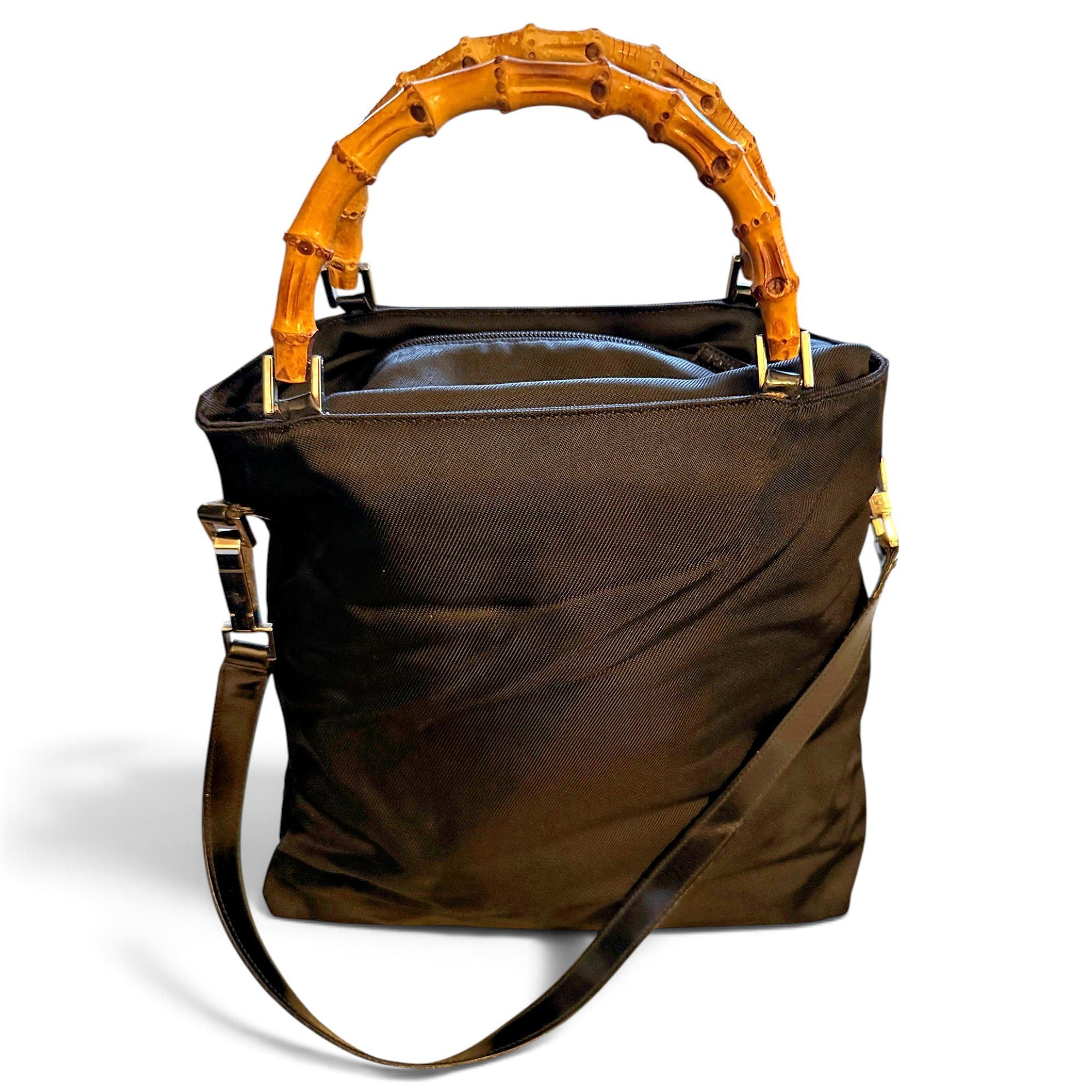 Bamboo Top Handle handbag