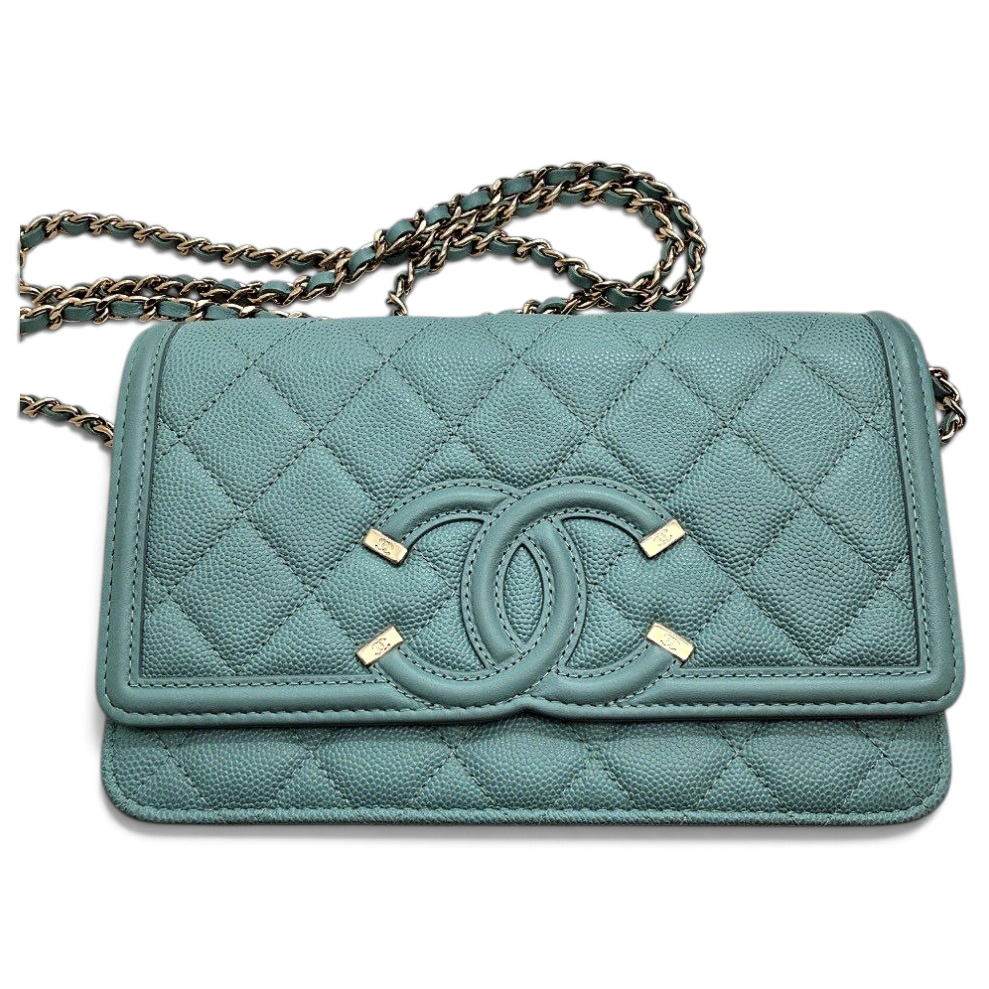 Trendy CC Wallet on Chain leather crossbody bag
