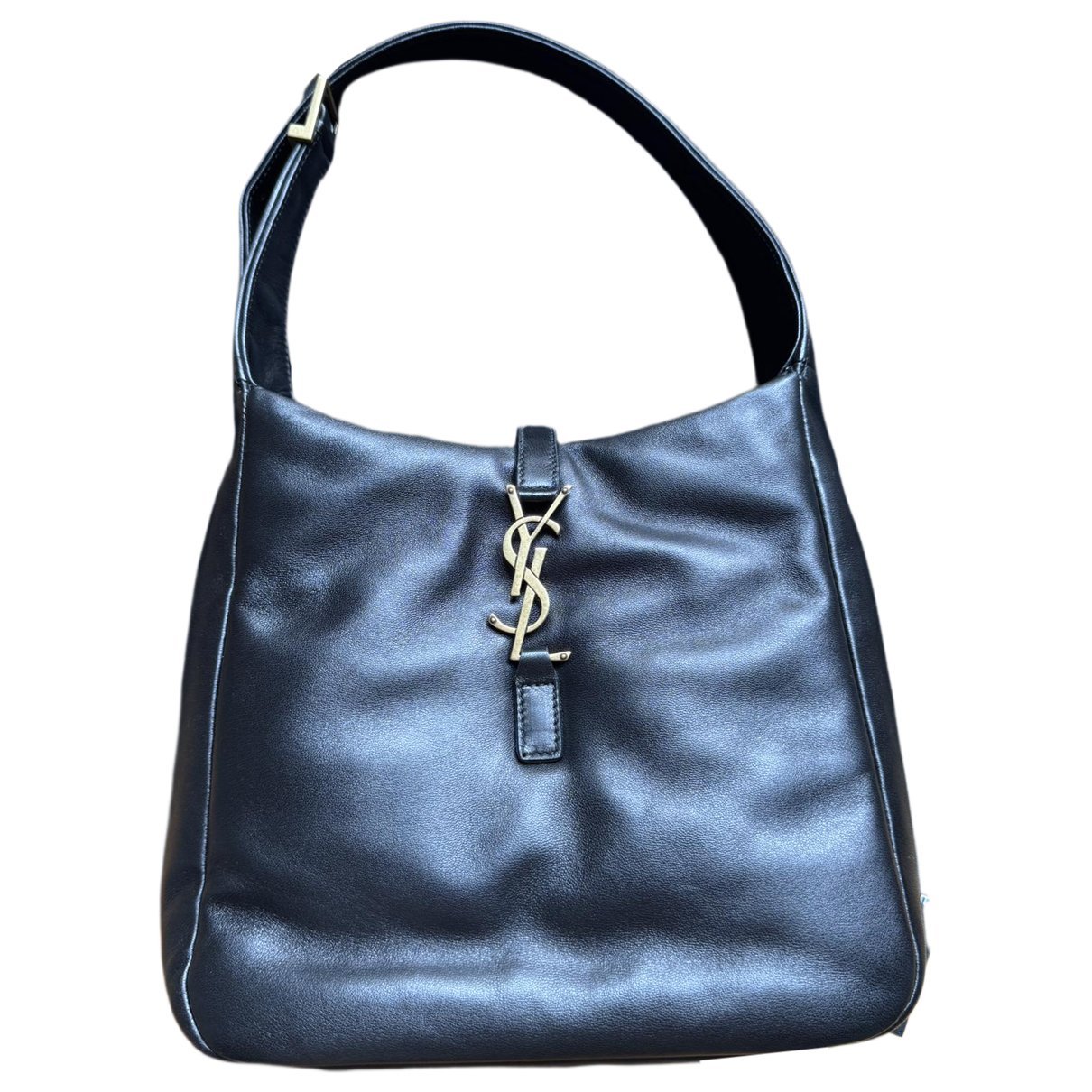 Leather clutch bag