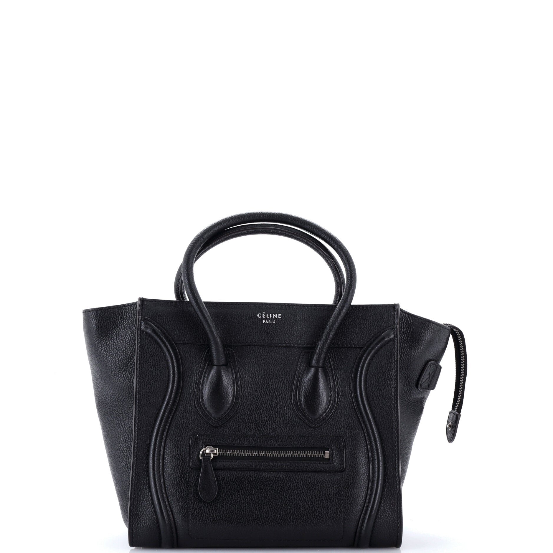 Luggage Bag Grainy Leather Micro