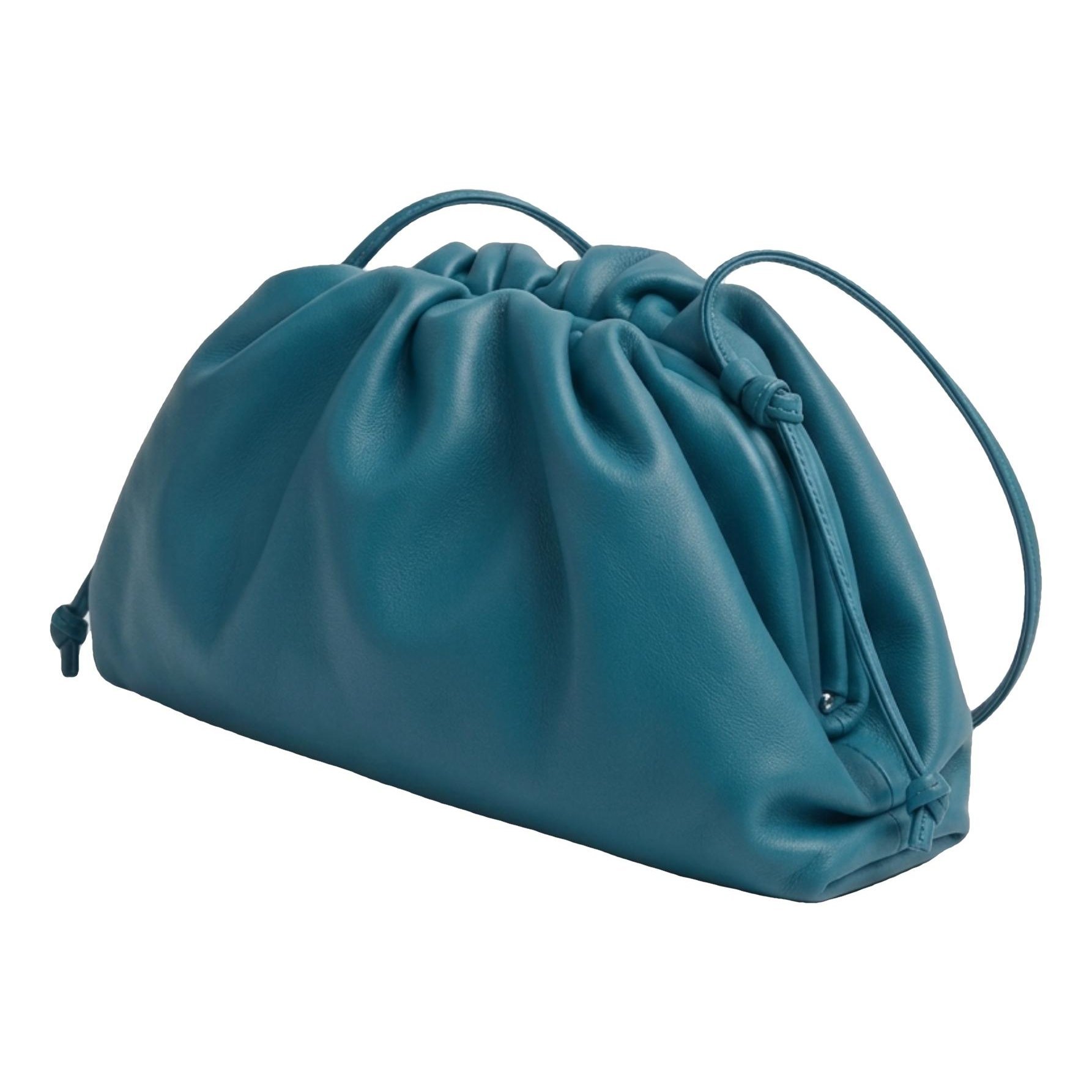 Pouch leather handbag