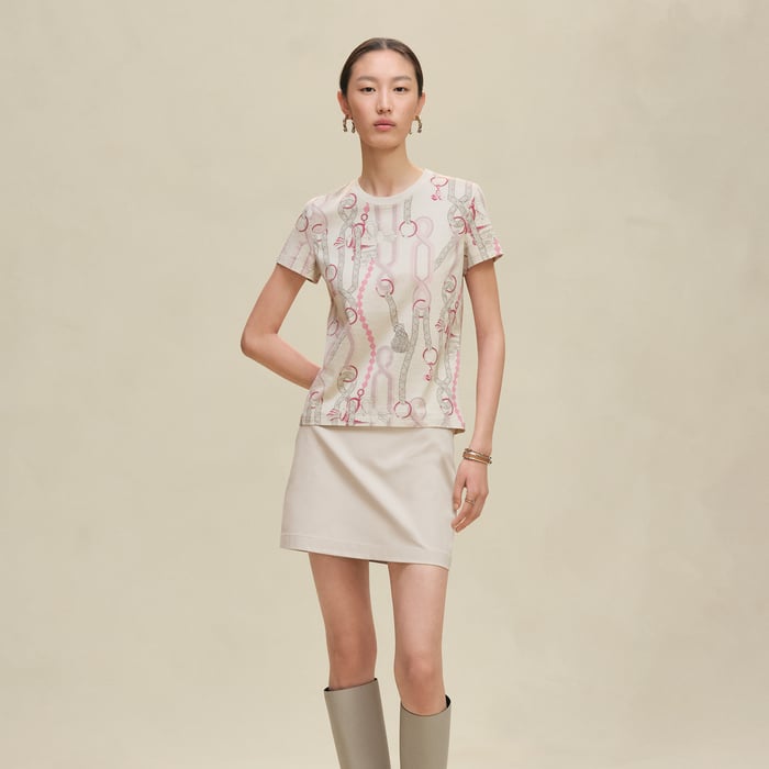 Beige Avoine "Palefroi Remix" Straight T-shirt