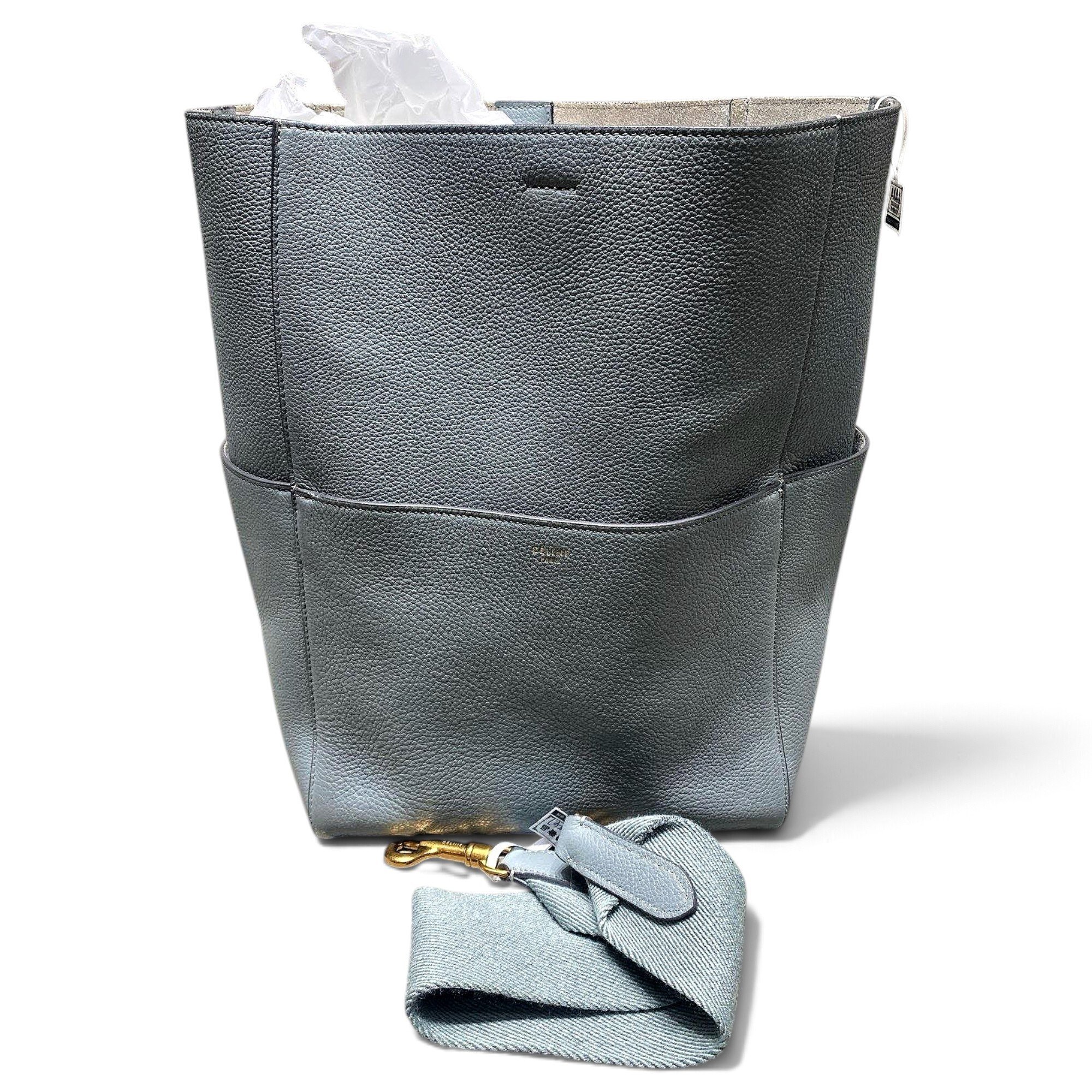 Seau Sangle leather handbag
