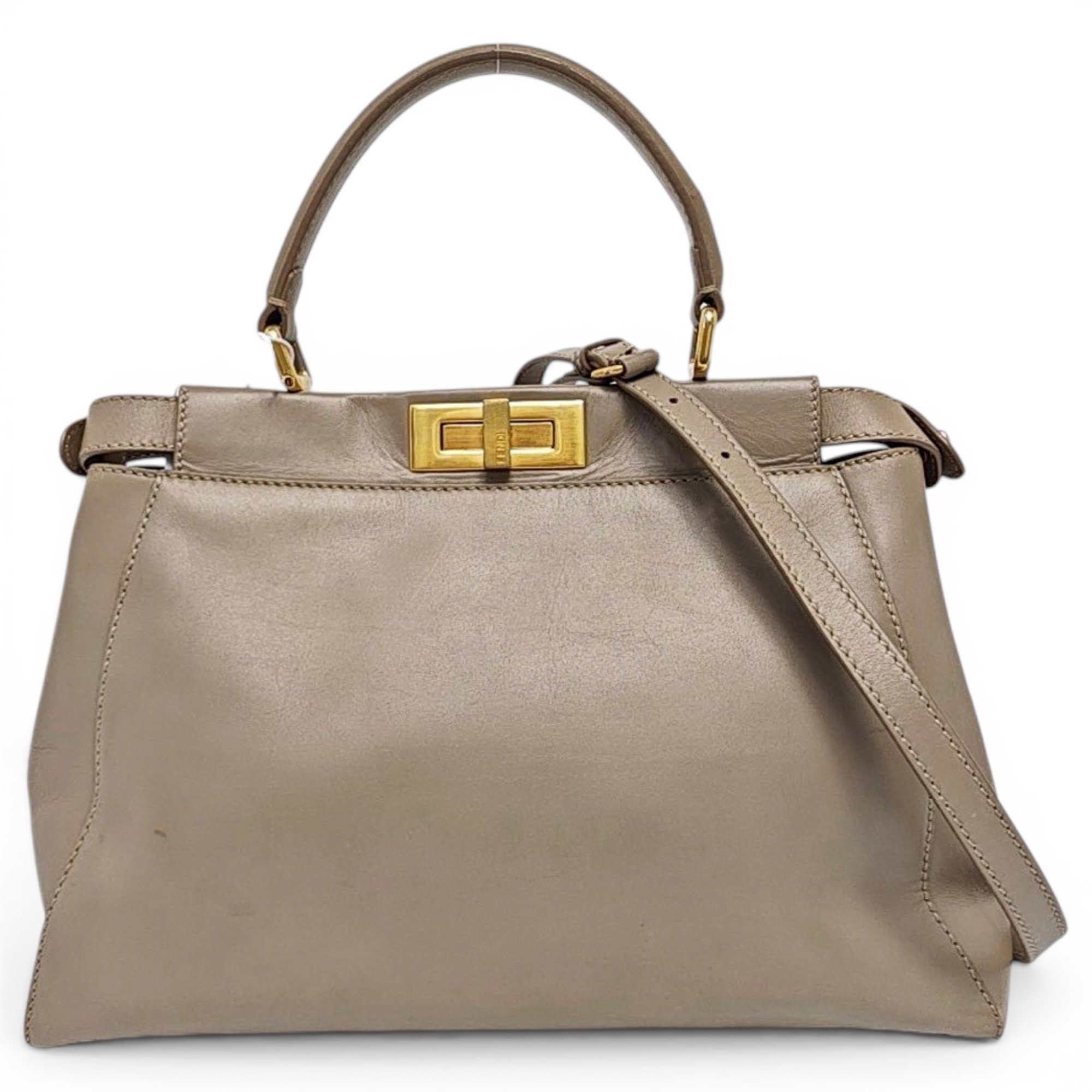 Peekaboo leather handbag
