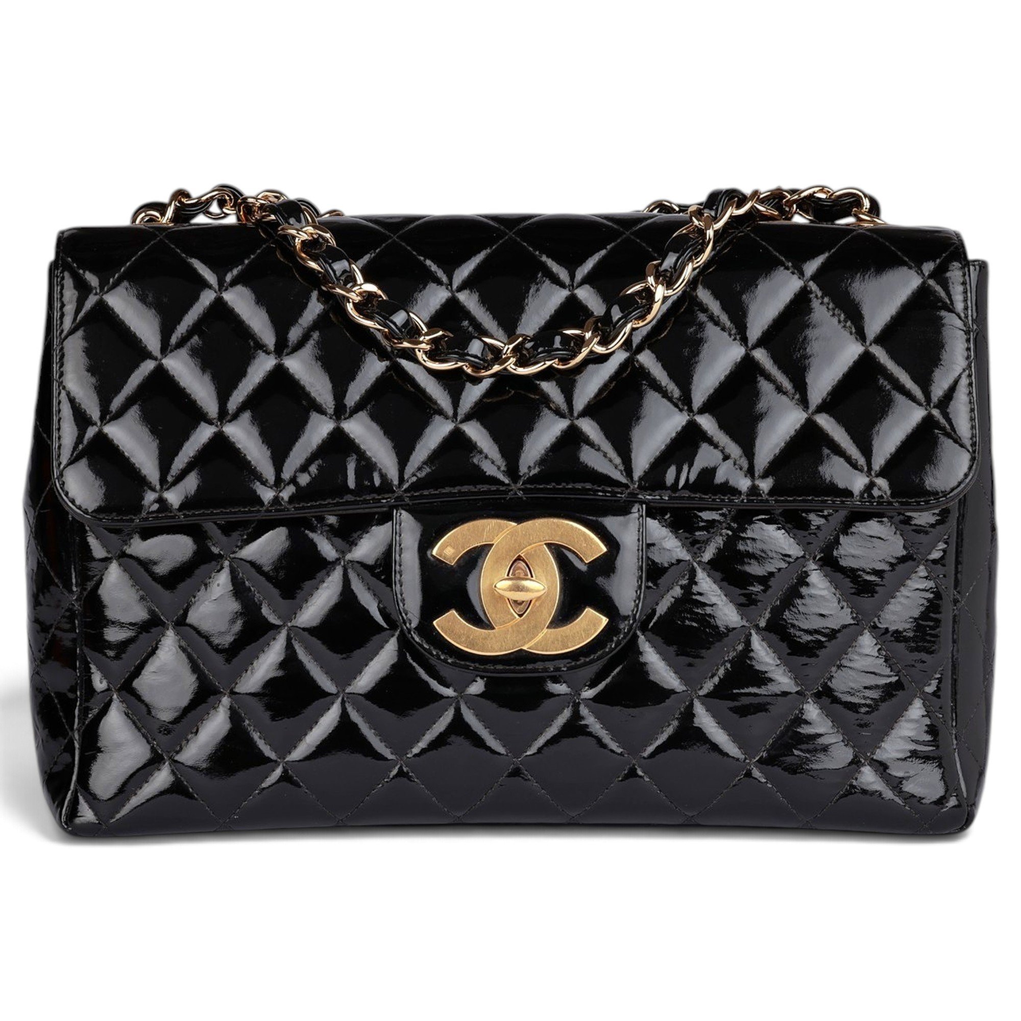 Timeless/Classique patent leather handbag