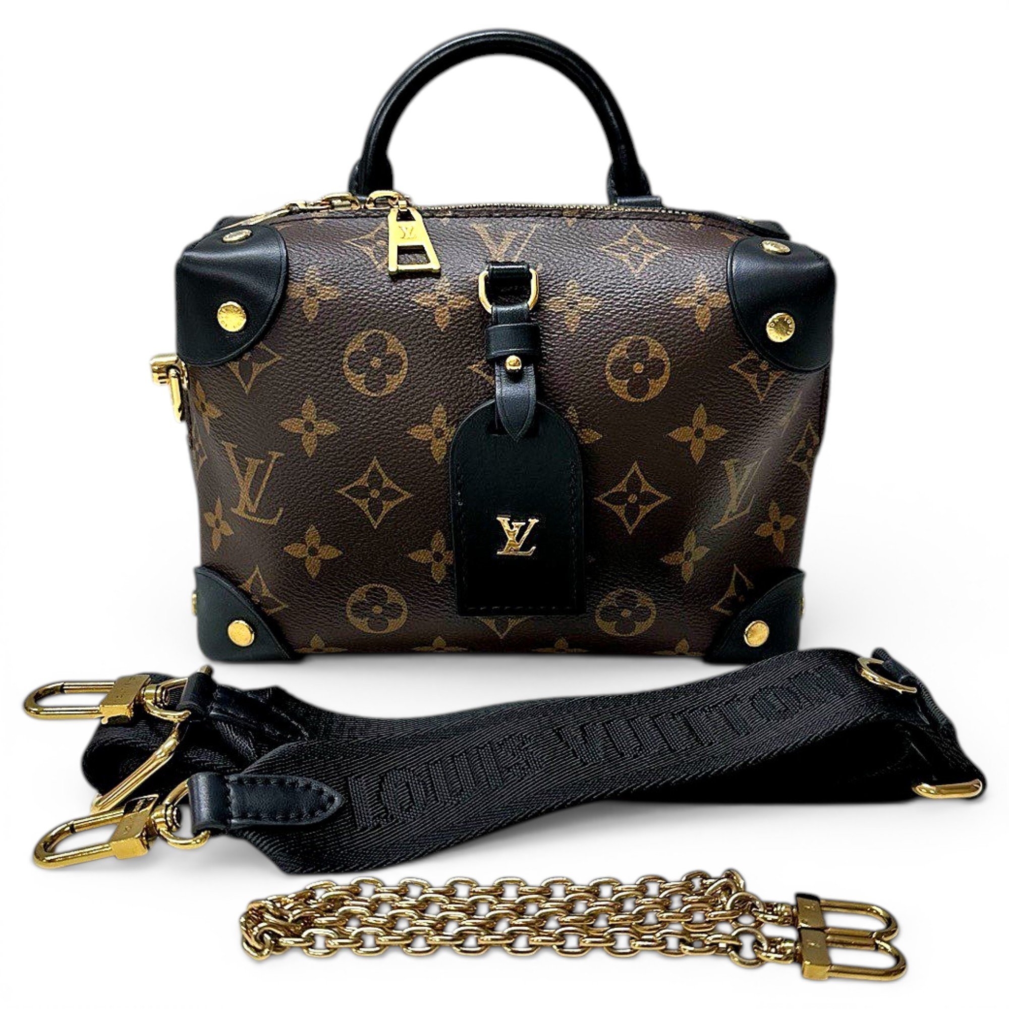 Petite Malle Souple leather handbag
