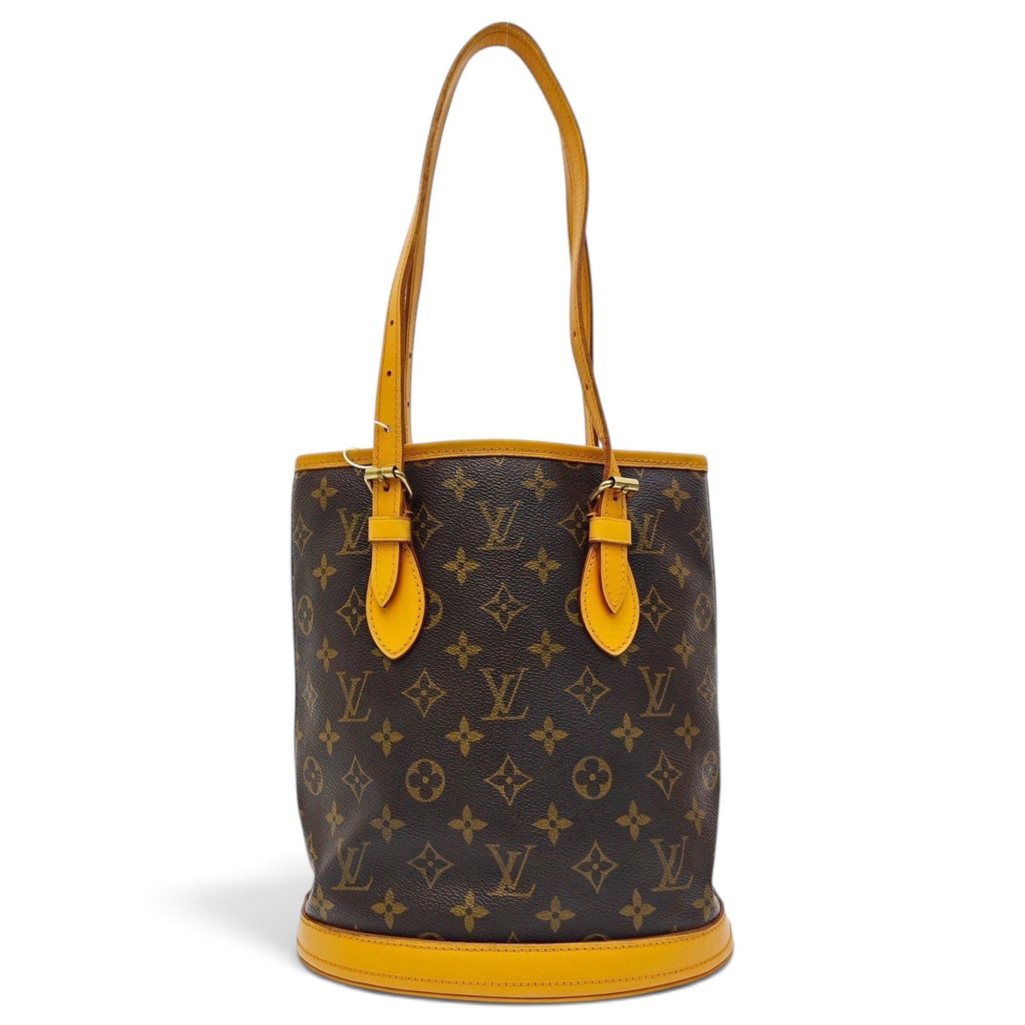 Bucket leather handbag