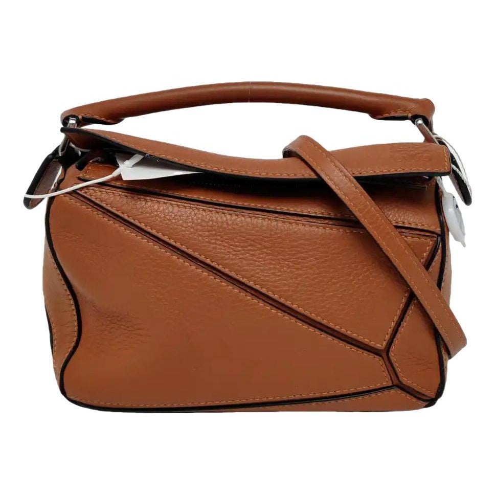 Puzzle leather mini bag