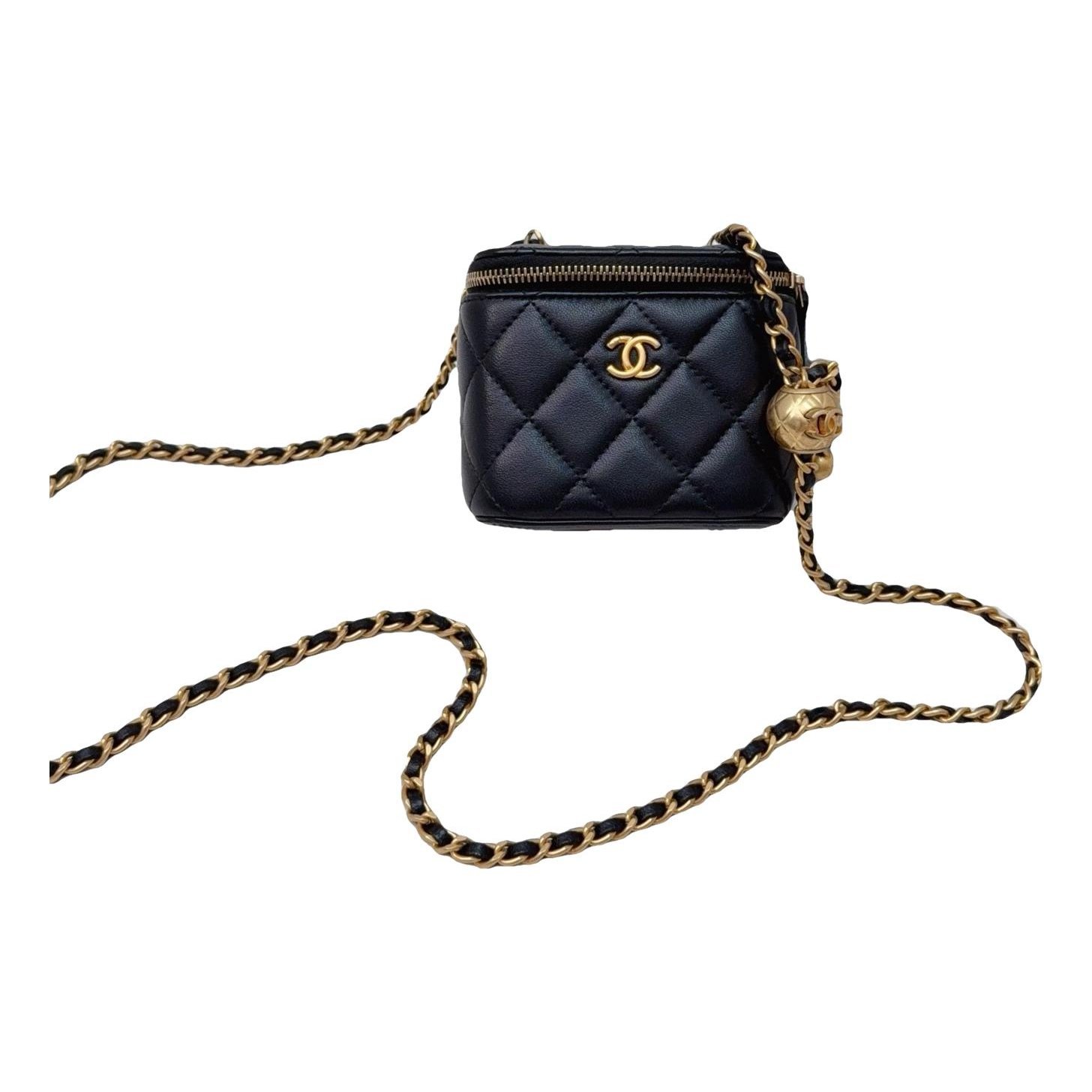 Trendy CC Vanity leather handbag