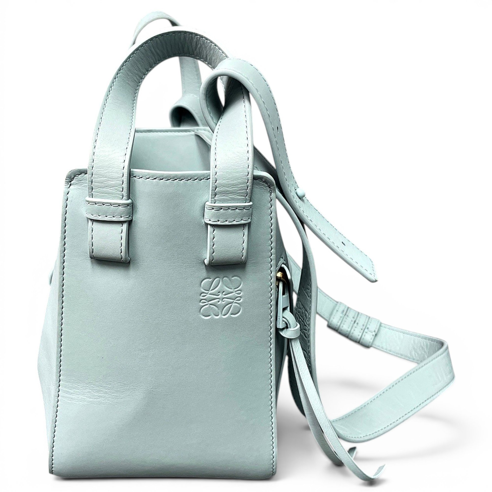 Hammock leather handbag