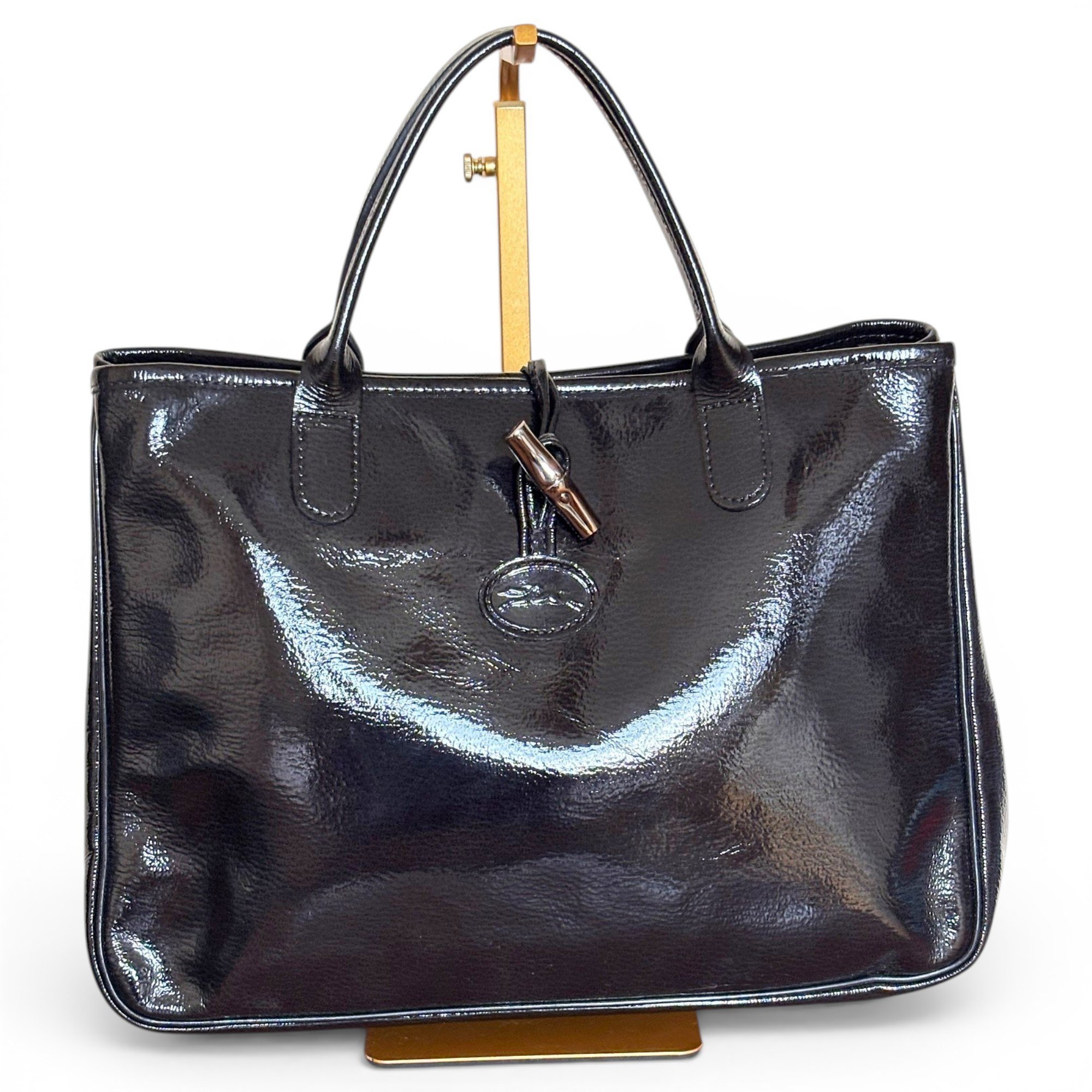 Roseau patent leather handbag