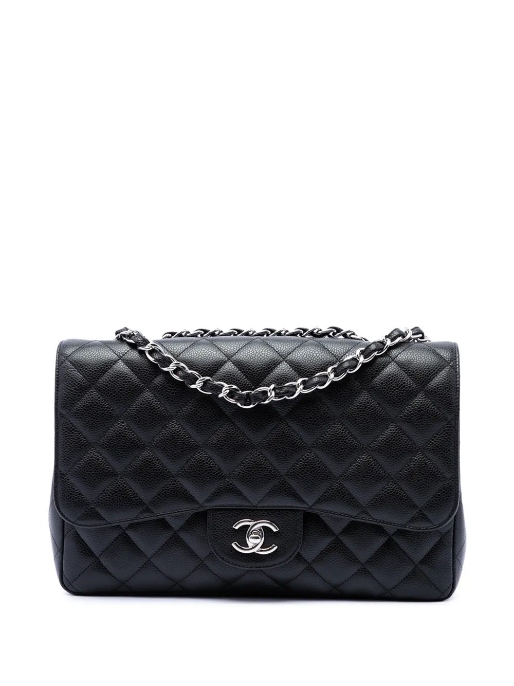 2009-2010 Jumbo Classic Caviar Single Flap shoulder bag