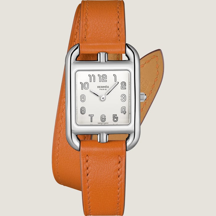 Orange Cape Cod Small Model 31 MM Double Tour Watch Strap