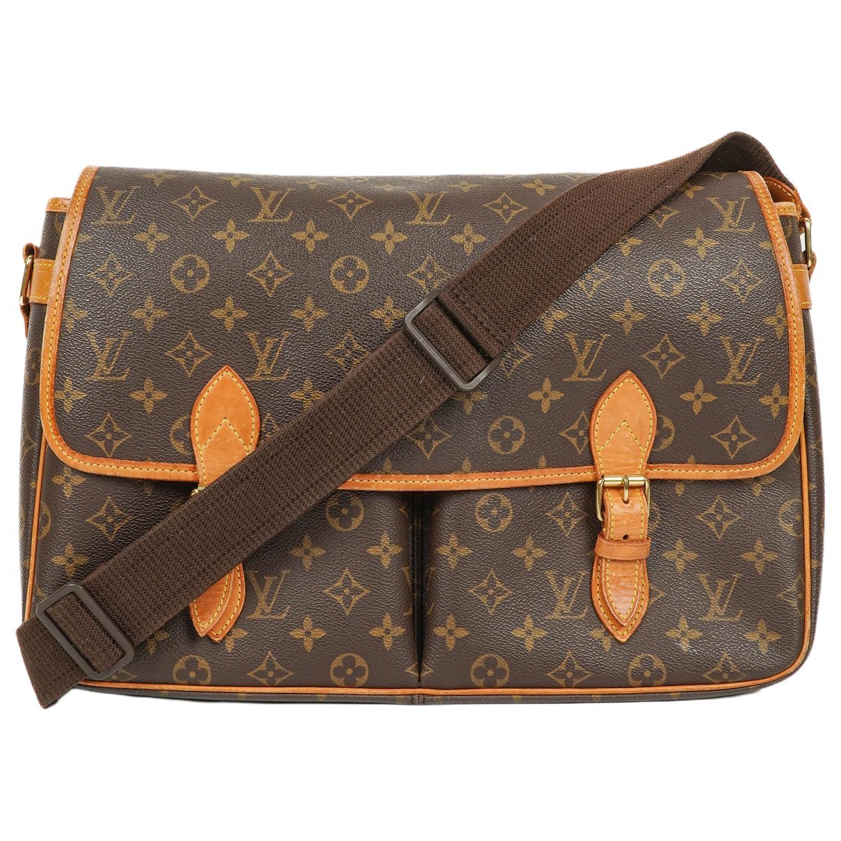 Gibeciere cloth handbag