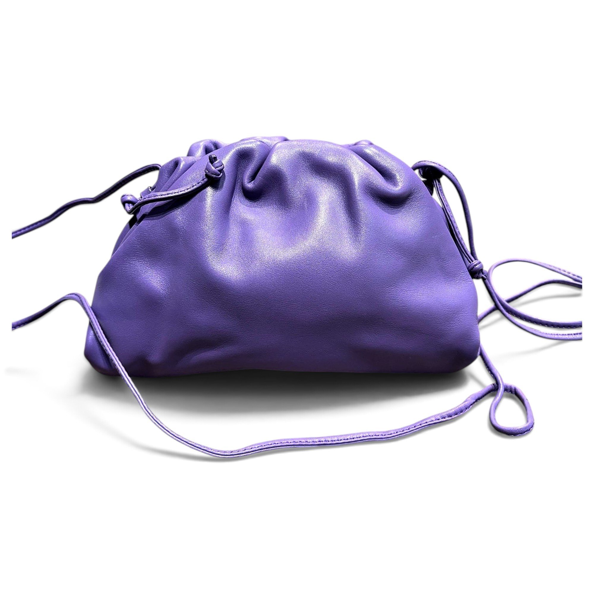 Pouch leather handbag