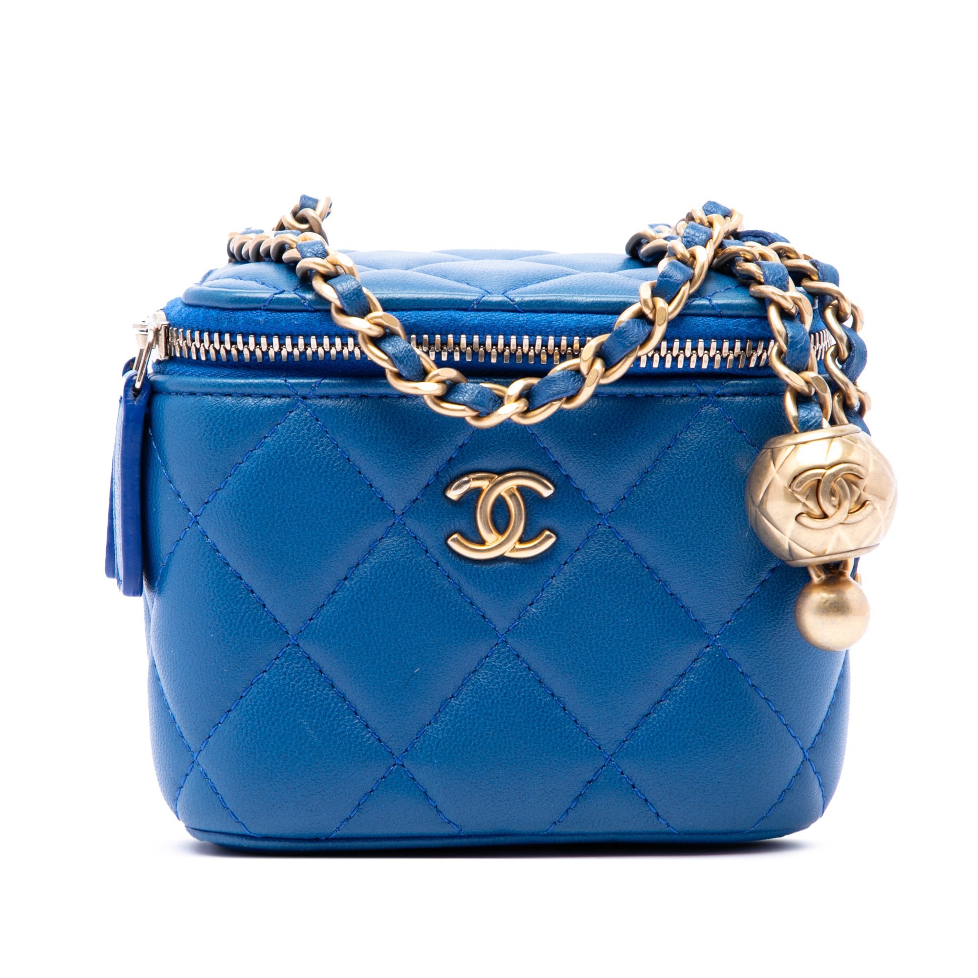 Vanity leather handbag