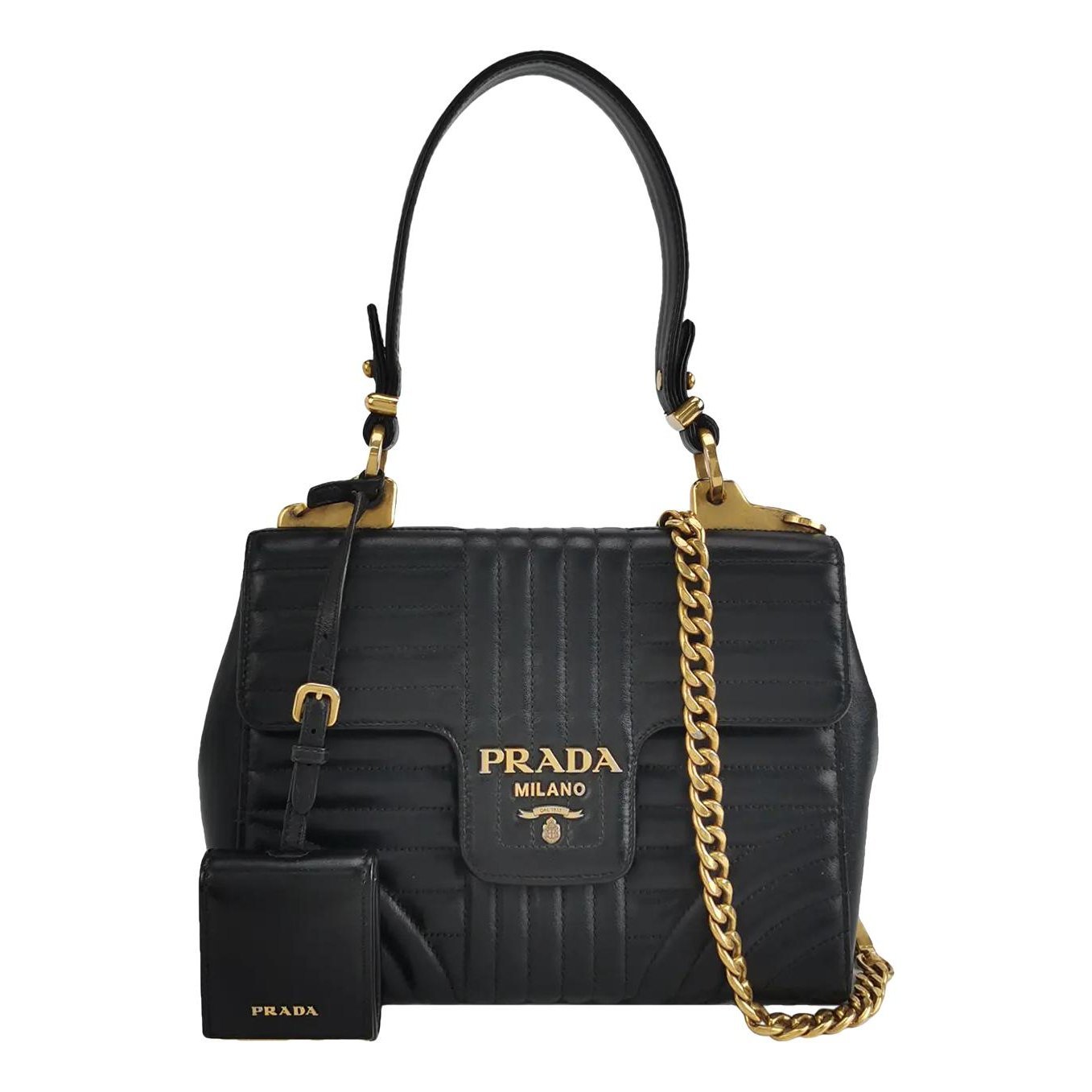 Diagramme leather crossbody bag