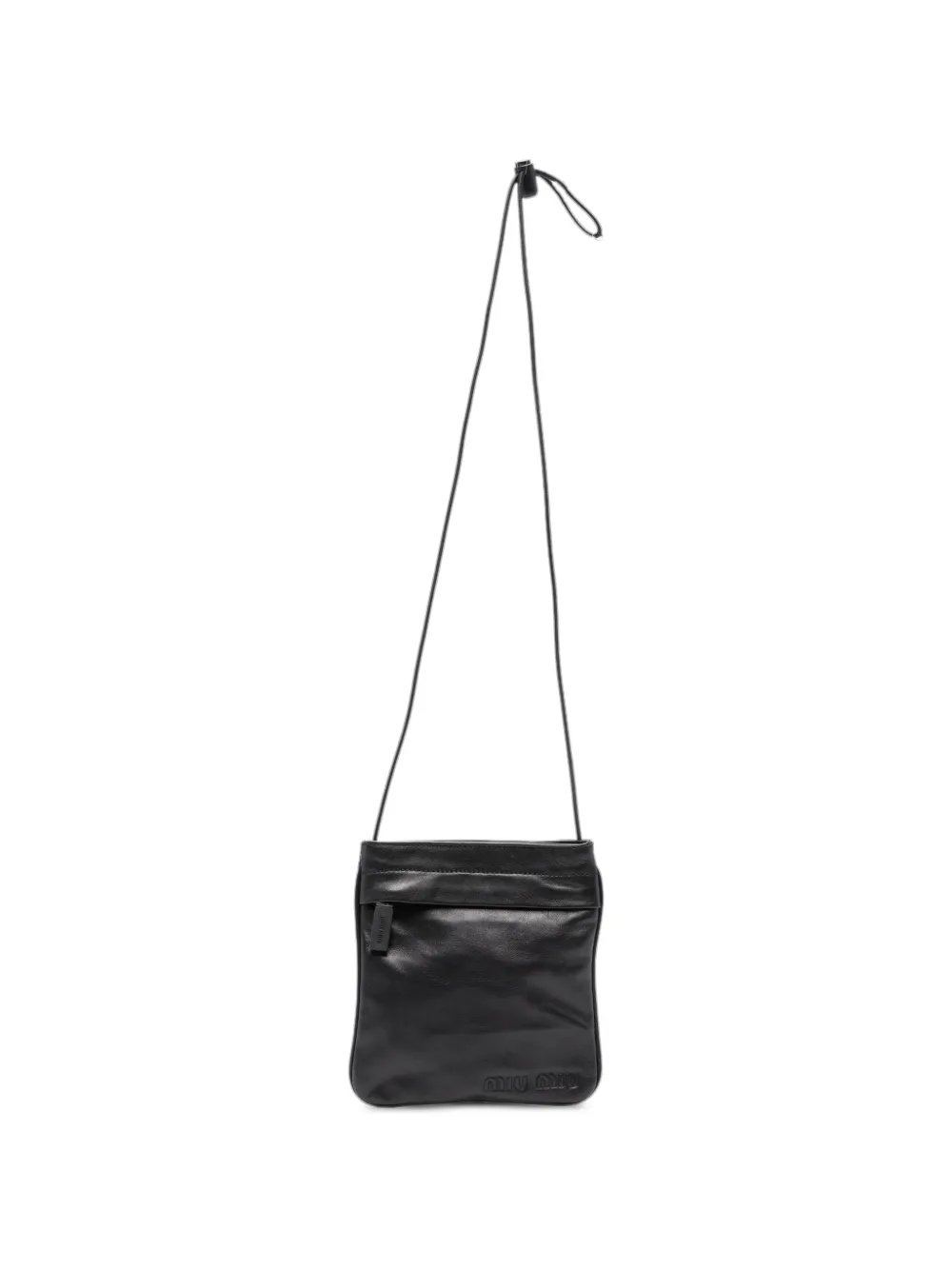 2000s debossed logo crossbody bag
