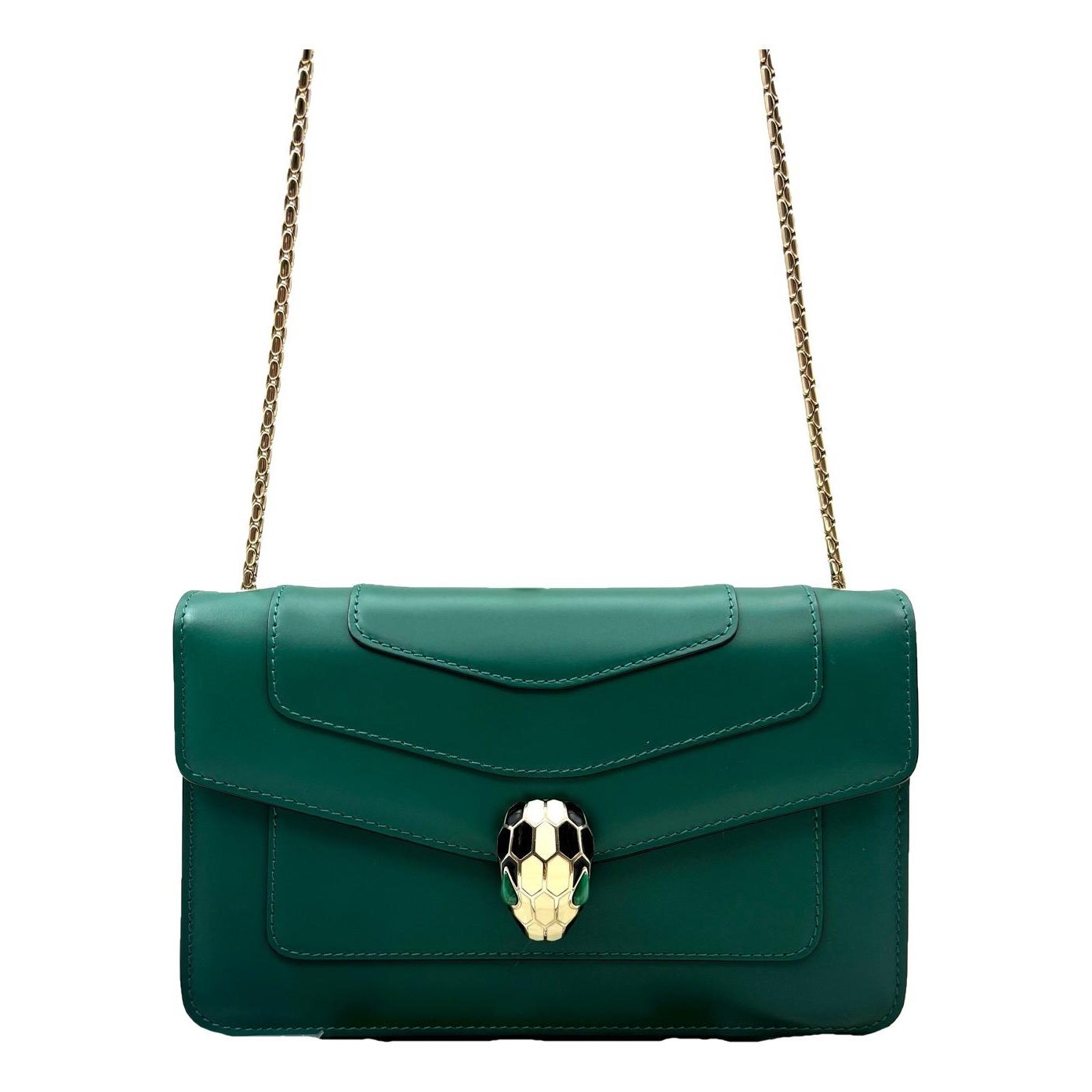 Serpenti leather handbag