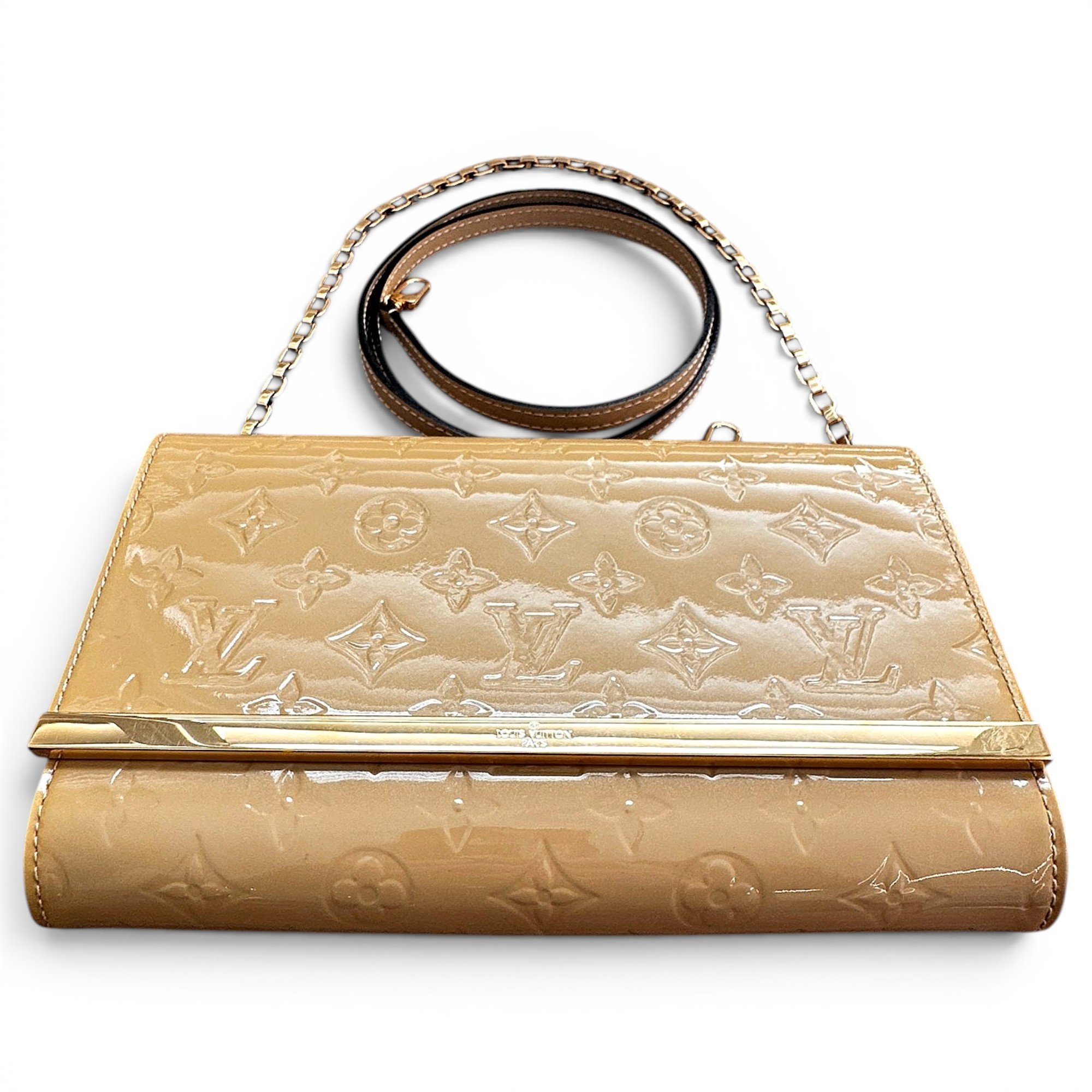 Louise patent leather handbag