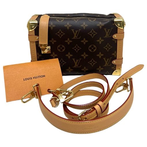 Side Trunk leather handbag