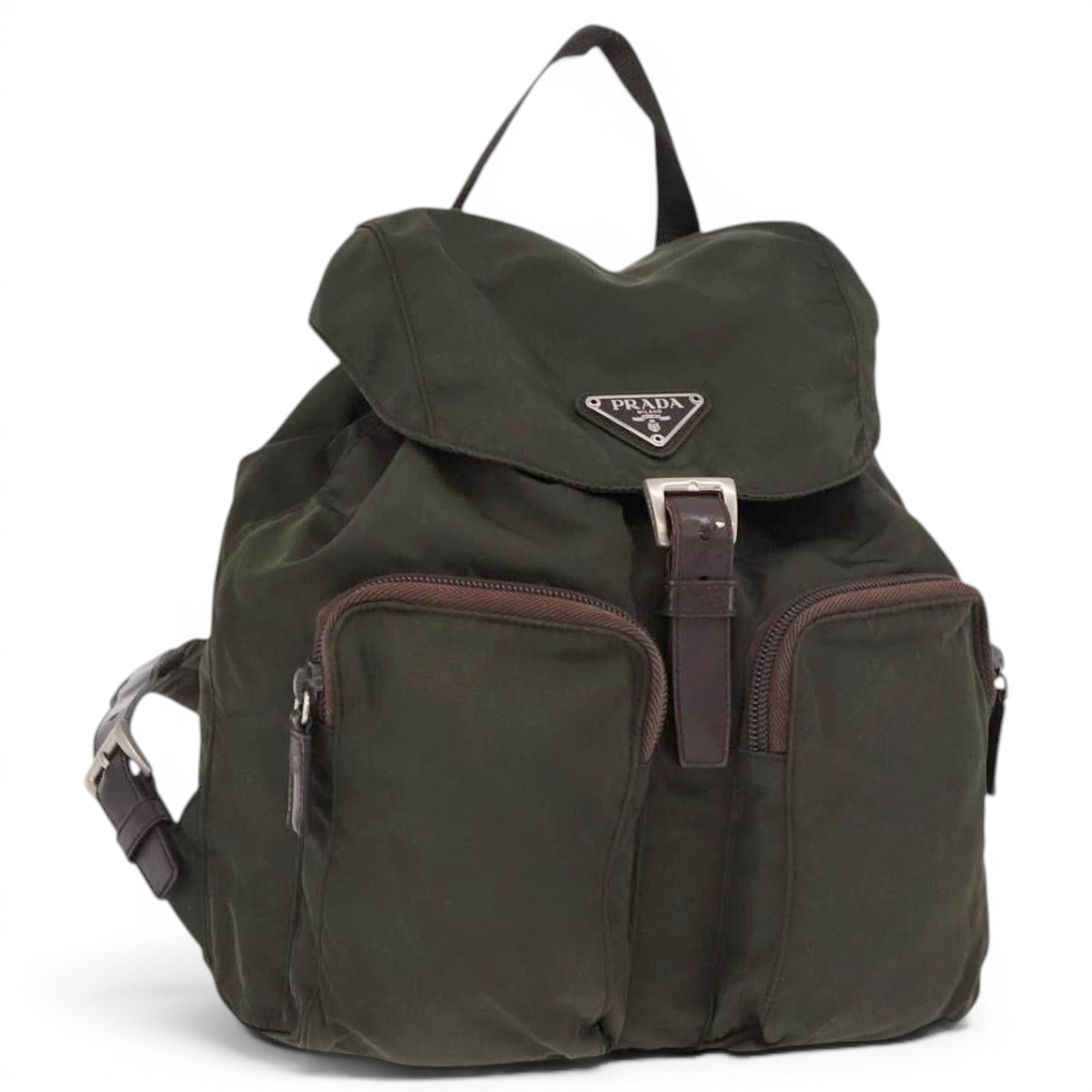 Leather backpack