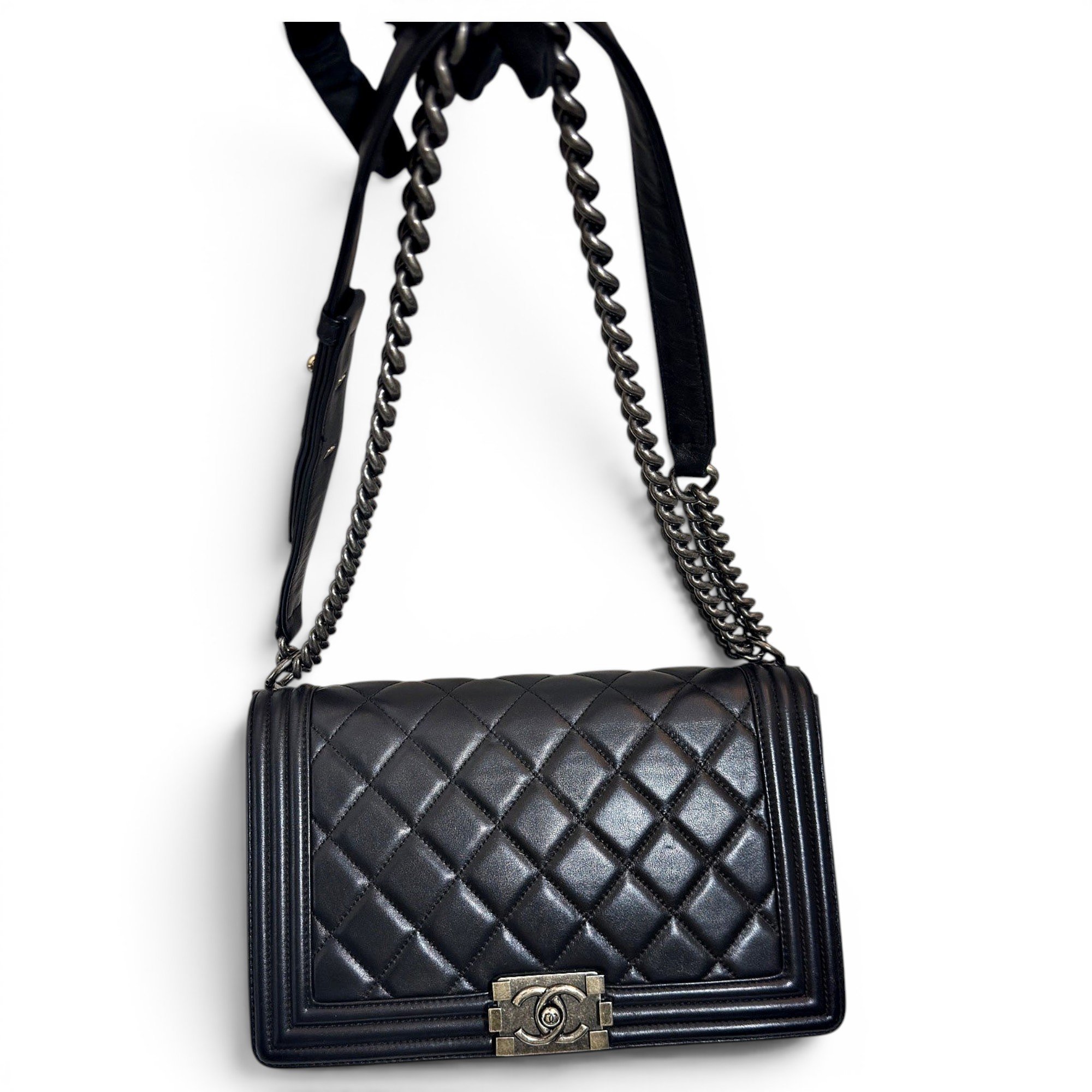 Boy leather crossbody bag