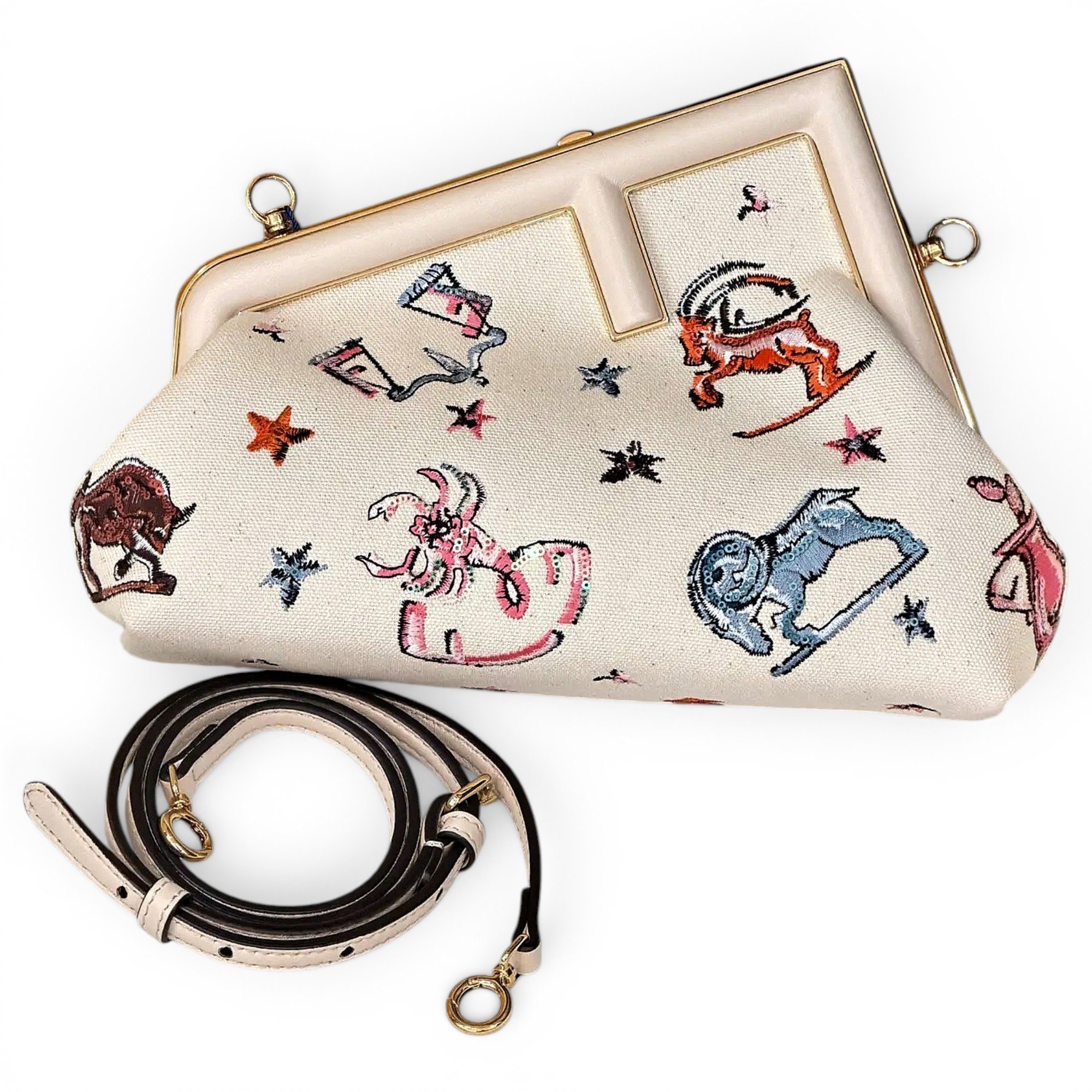 Fendi First cloth crossbody bag